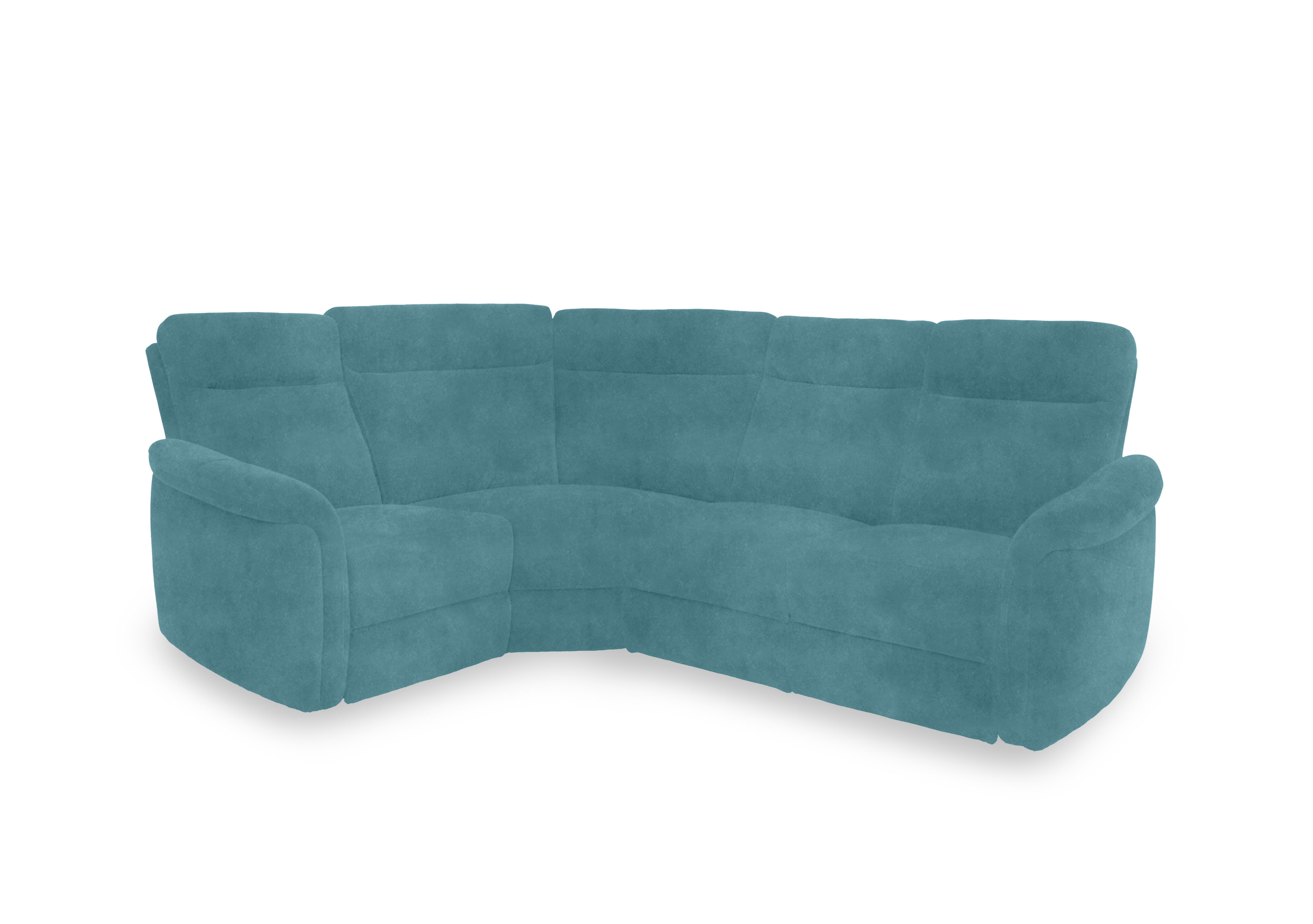 Dublin Fabric Corner Sofa in Velvet Blu Vv-0312 on Furniture Village