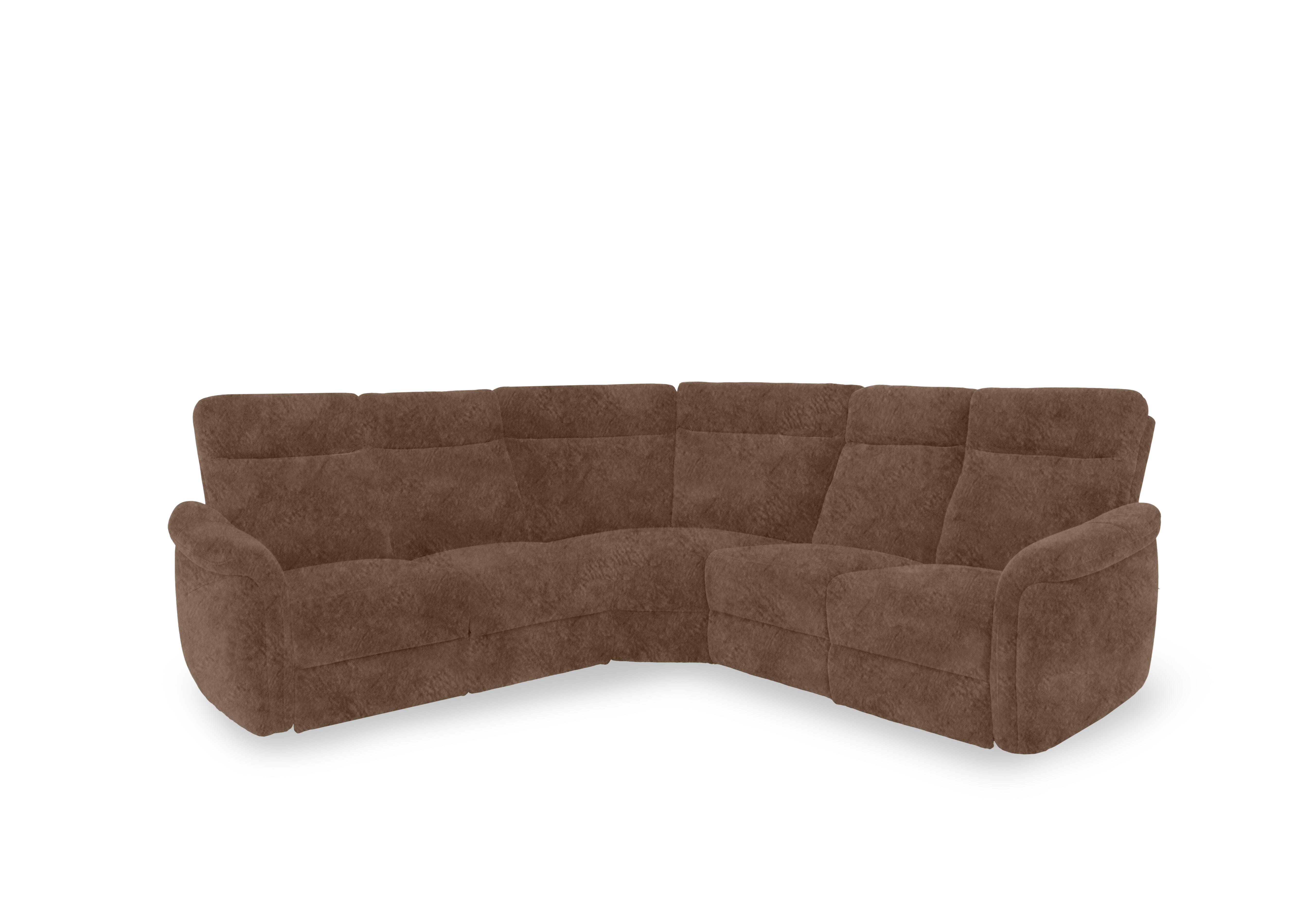 Dublin Fabric Large Corner Sofa in Marble Classic Brown Be-0105 on Furniture Village
