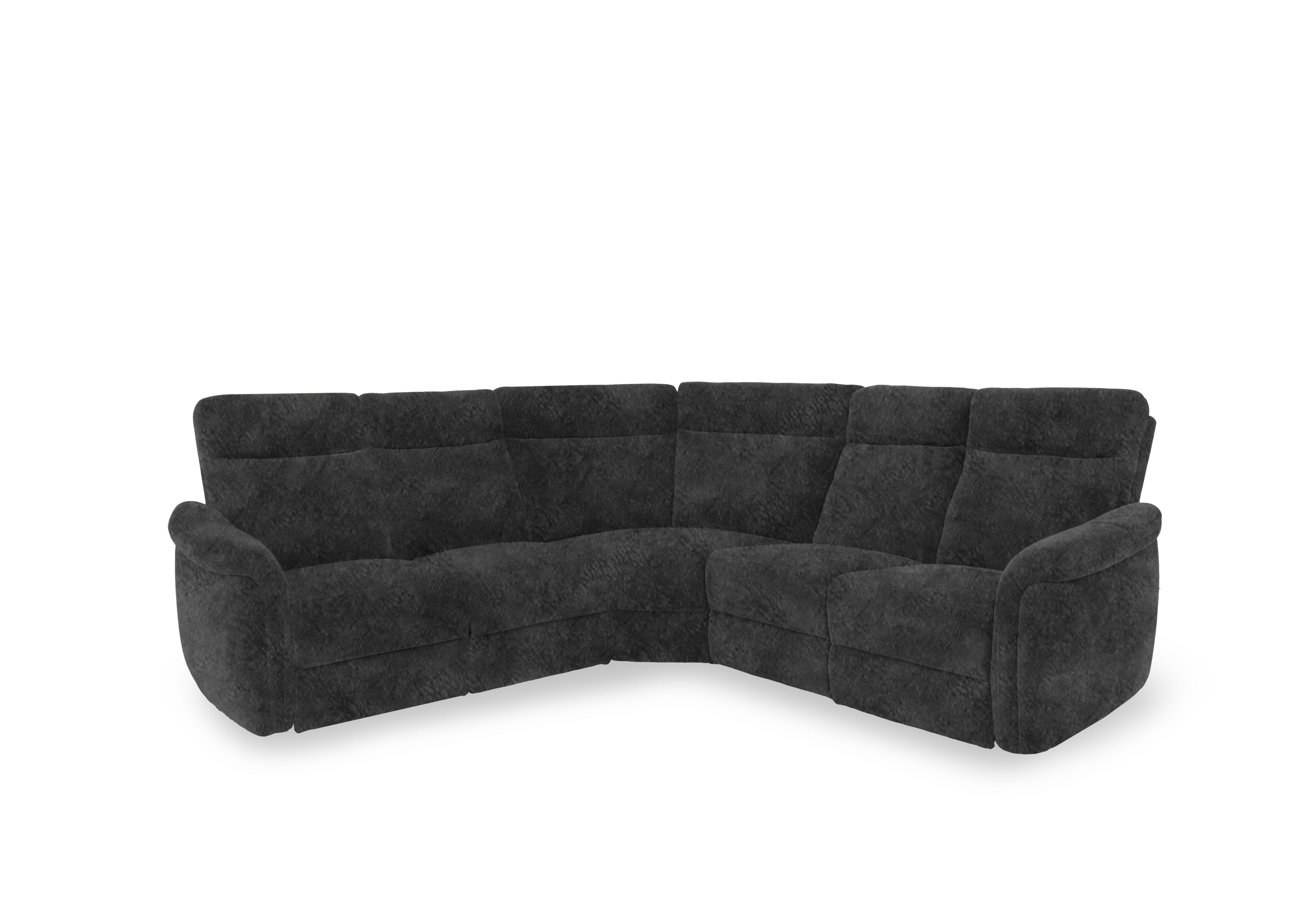 Dublin Fabric Large Corner Sofa in Marble Dark Grey Be-0101 on Furniture Village