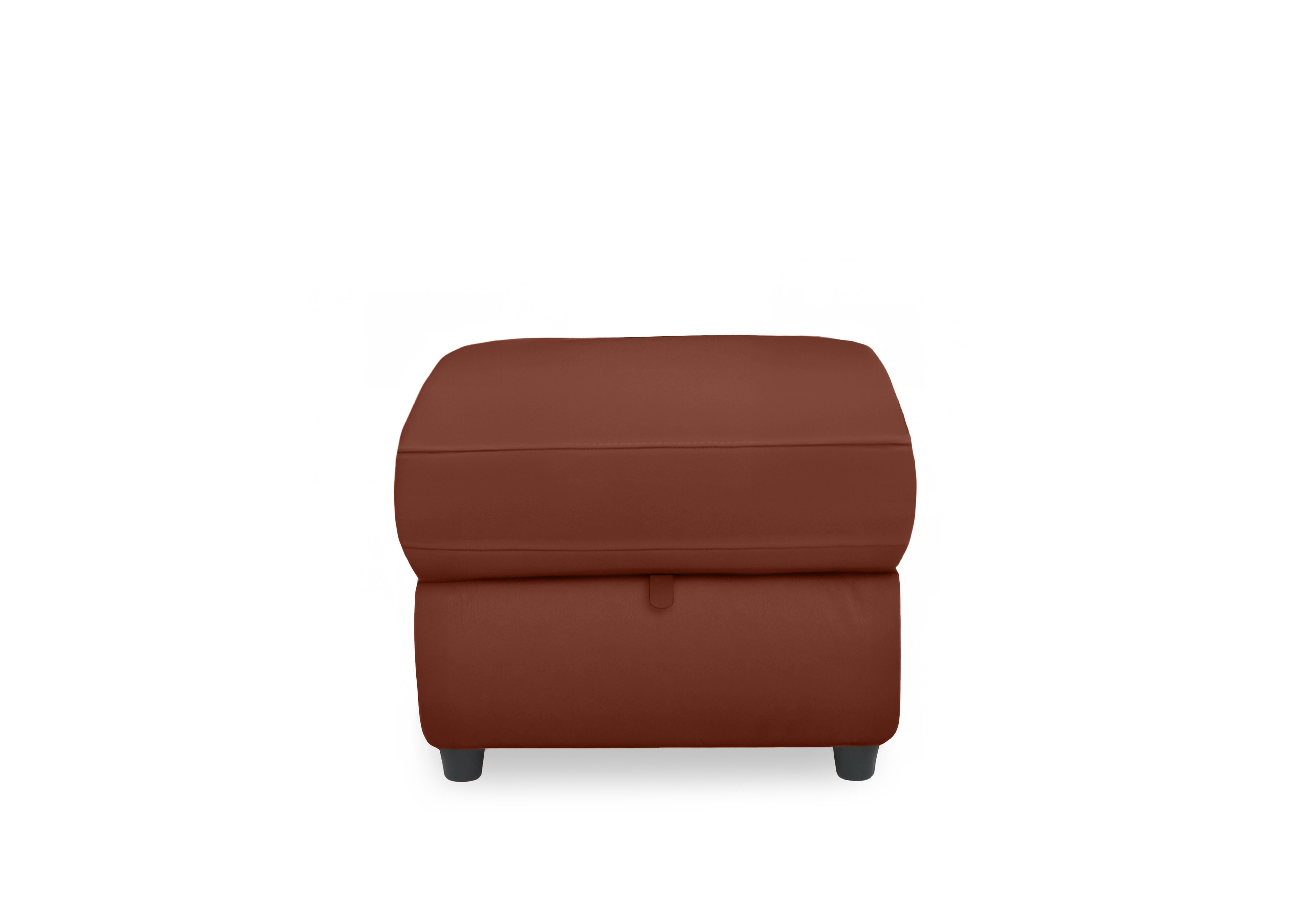 Dublin Leather Storage Footstool in Natural Redmaple La-4826 on Furniture Village