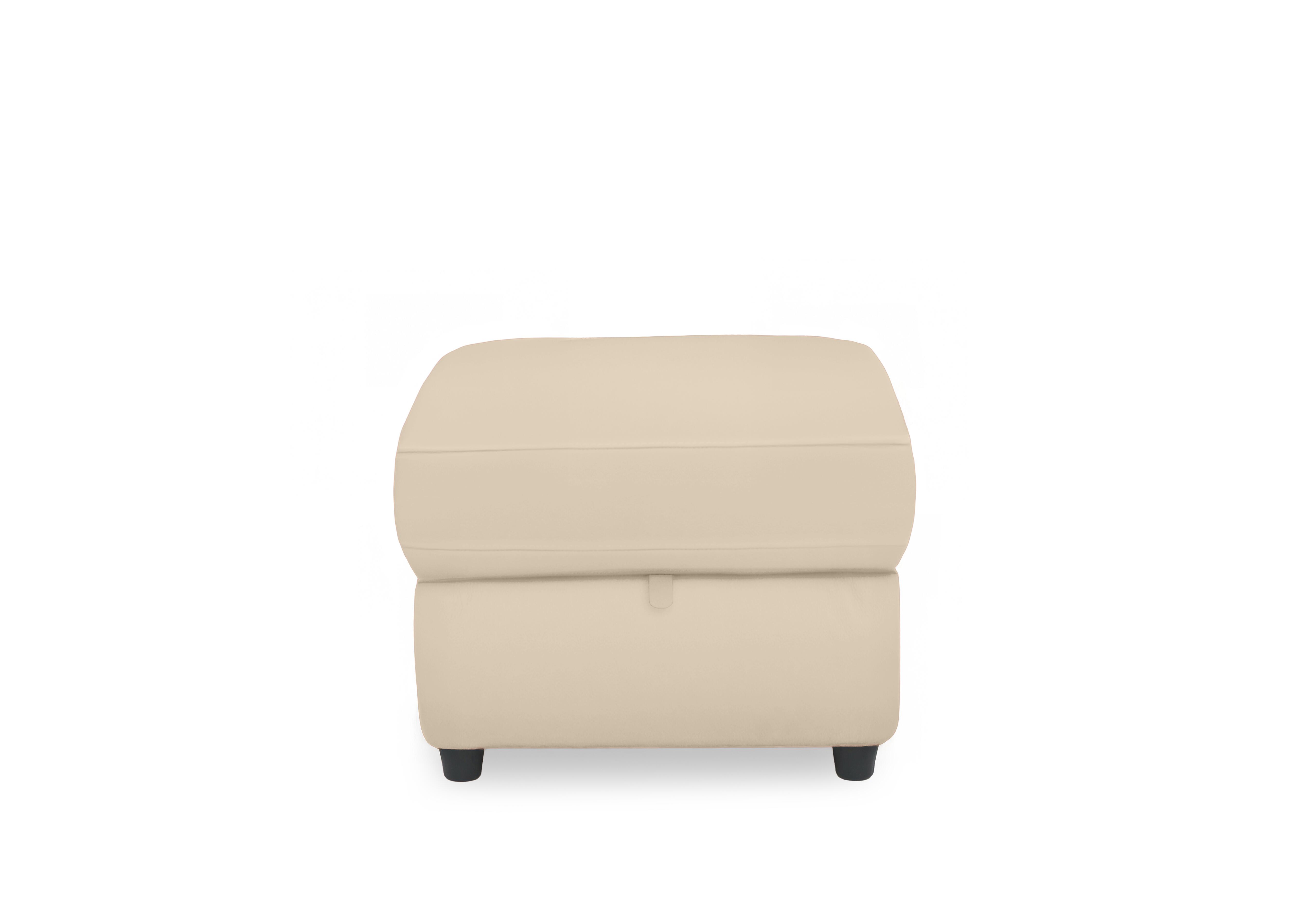Dublin Leather Storage Footstool in Stone Lx-6407 on Furniture Village