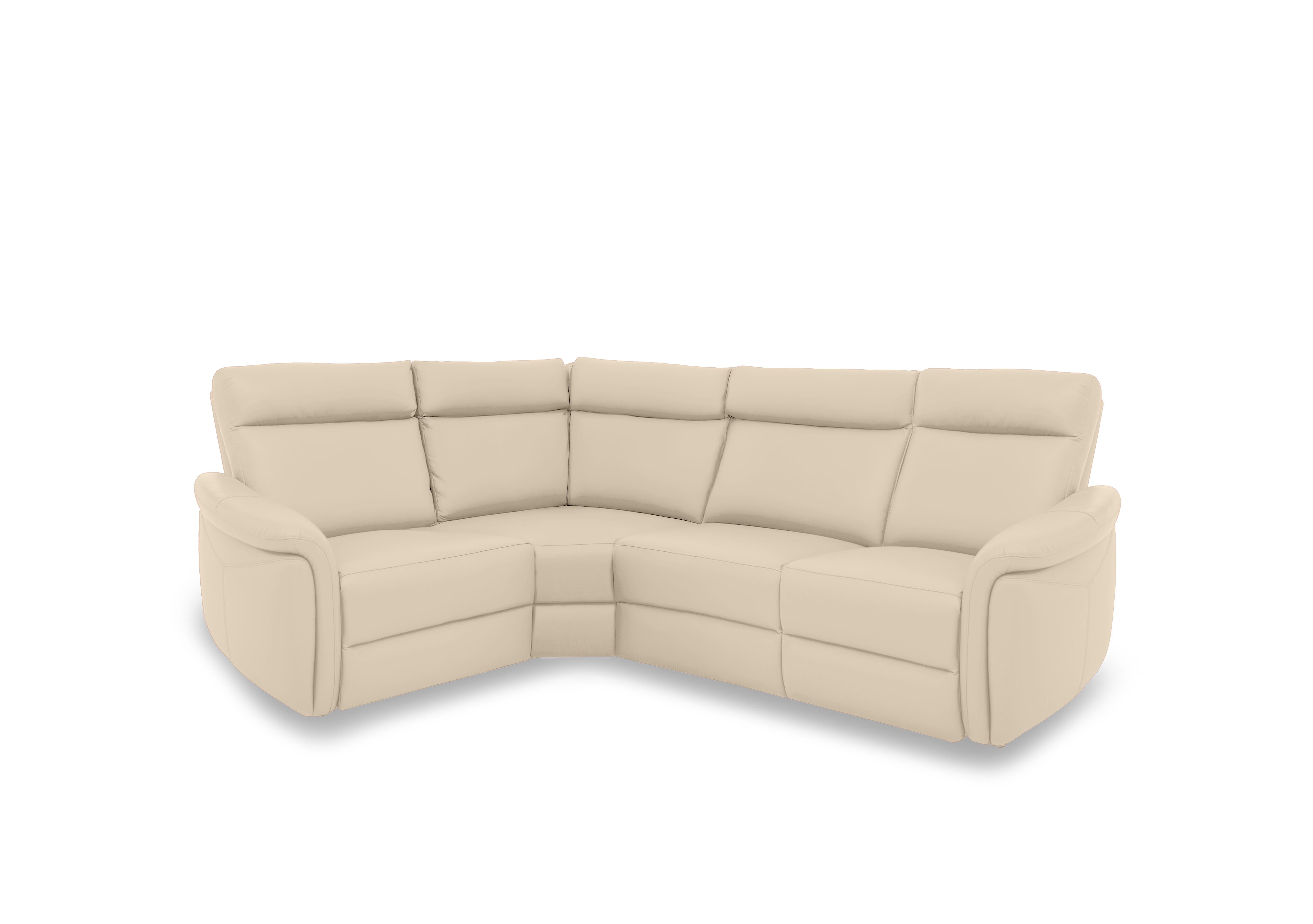 Dublin Leather Power Recliner Corner Sofa with Power Headrests in Stone Lx-6407 on Furniture Village