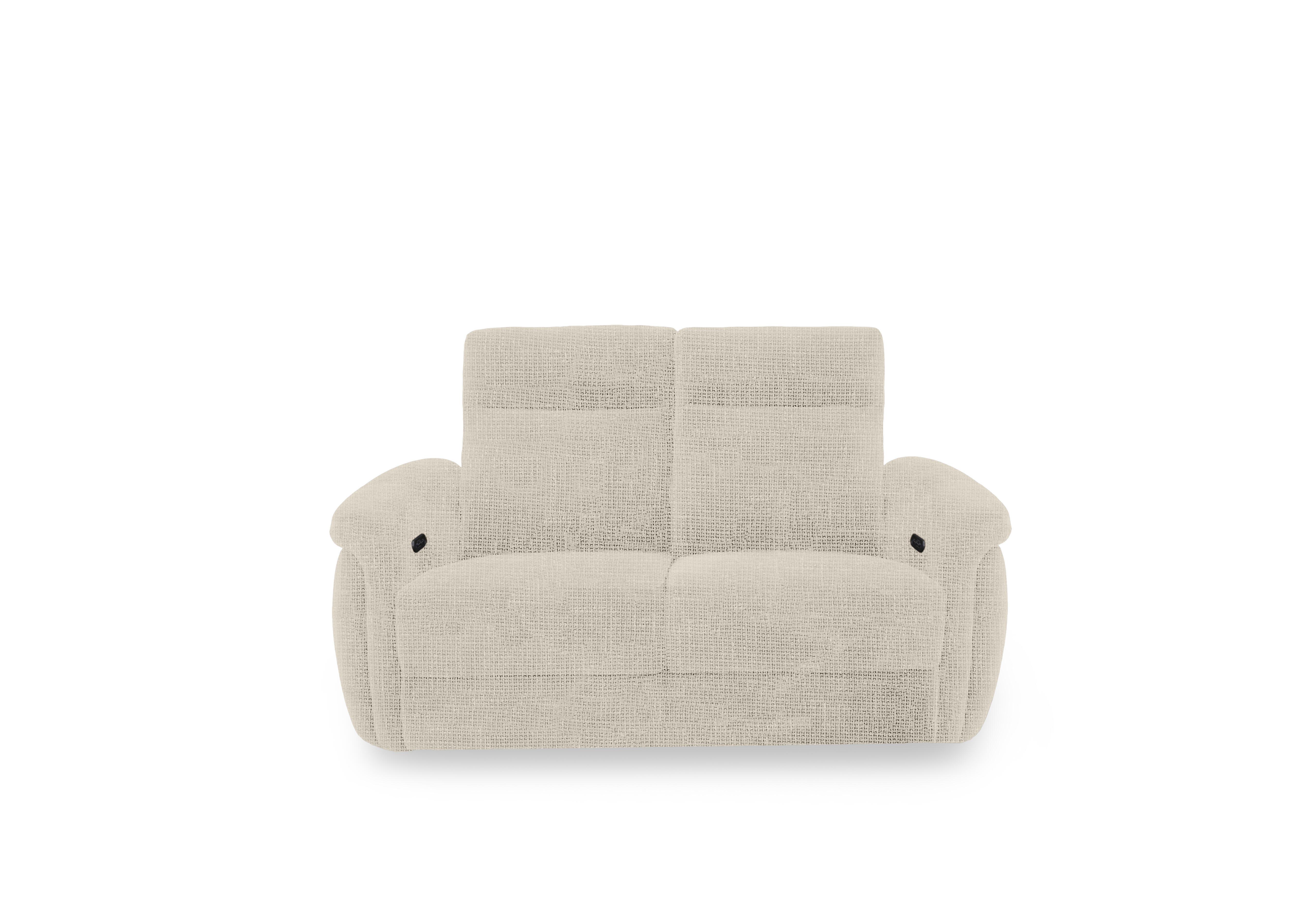 Dublin Fabric 2 Seater Power Recliner Sofa with Power Headrests in Weave Stone We-0102 on Furniture Village