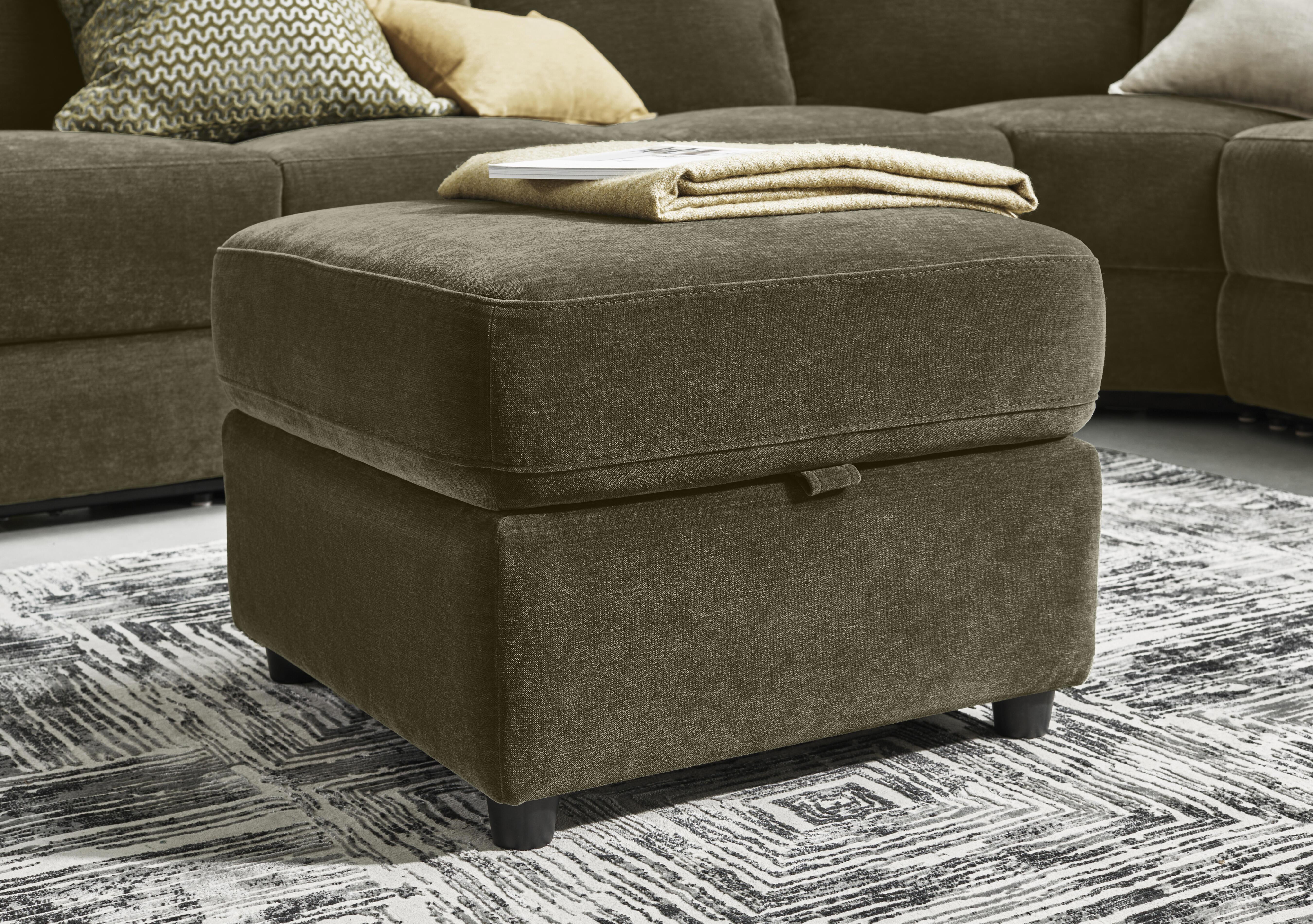 Dublin Fabric Storage Footstool in  on Furniture Village
