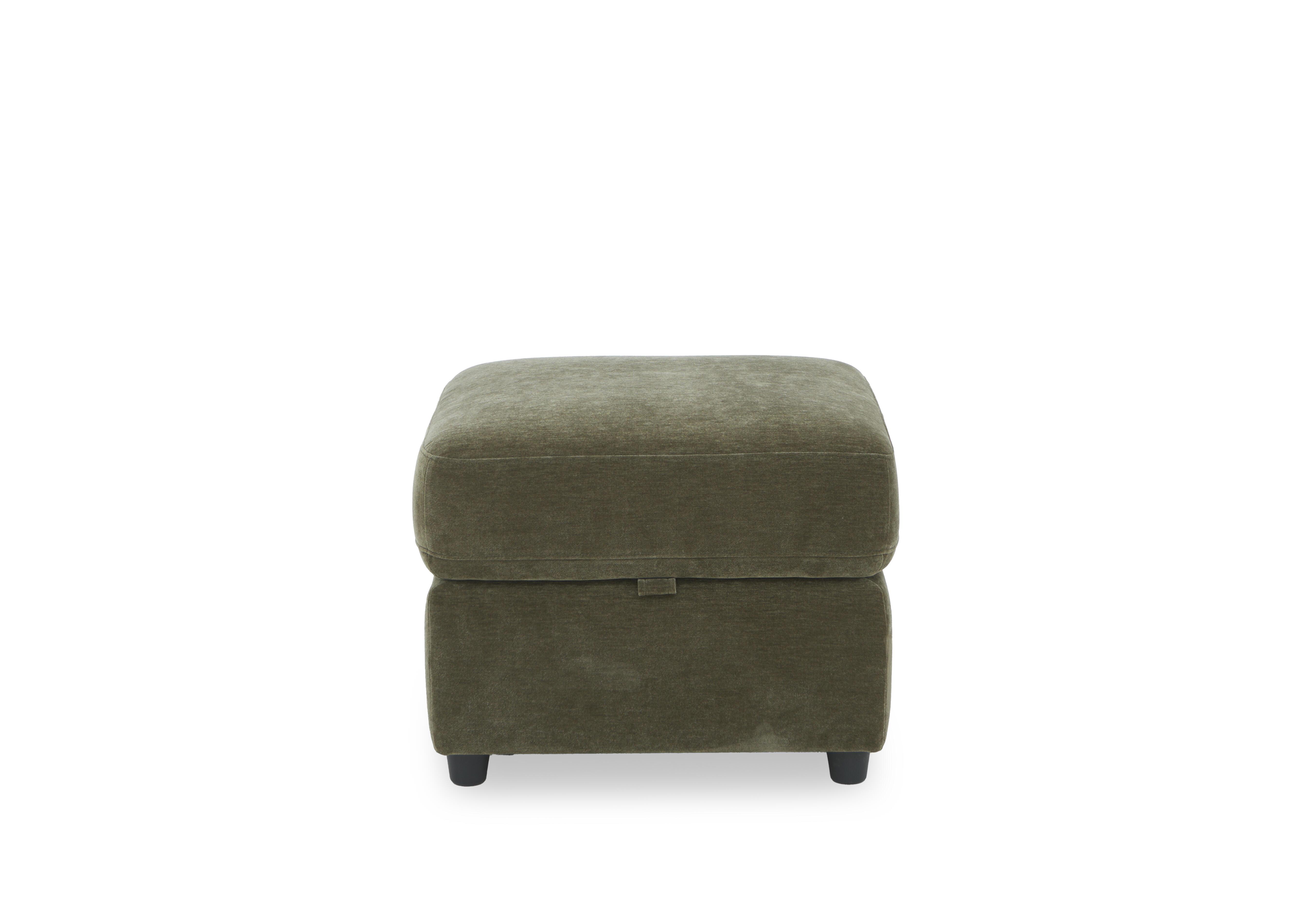 Dublin Fabric Storage Footstool in Bianca Olive Bc-0101 on Furniture Village