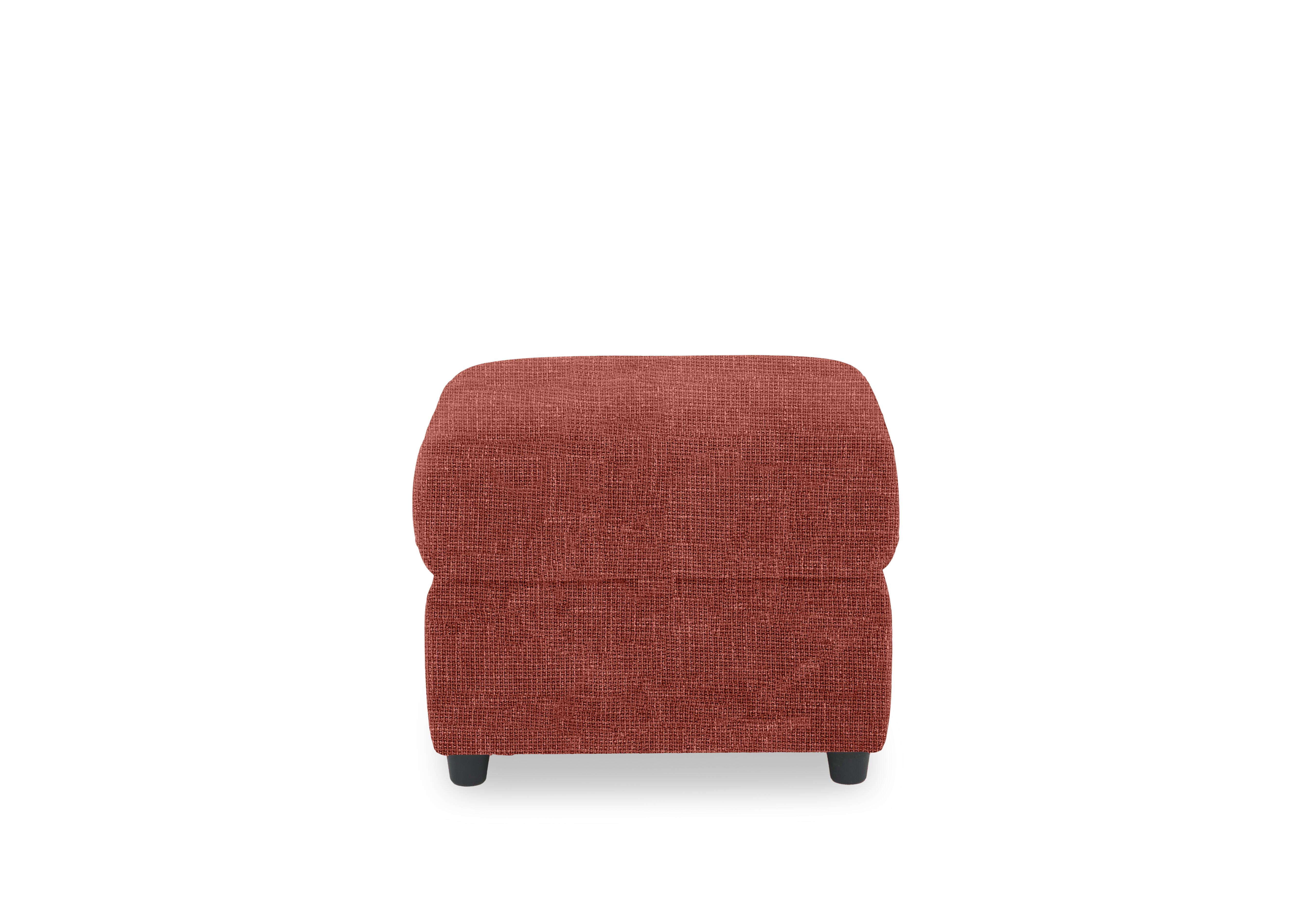 Dublin Fabric Storage Footstool in Halifax Red Maple Hf-0105 on Furniture Village