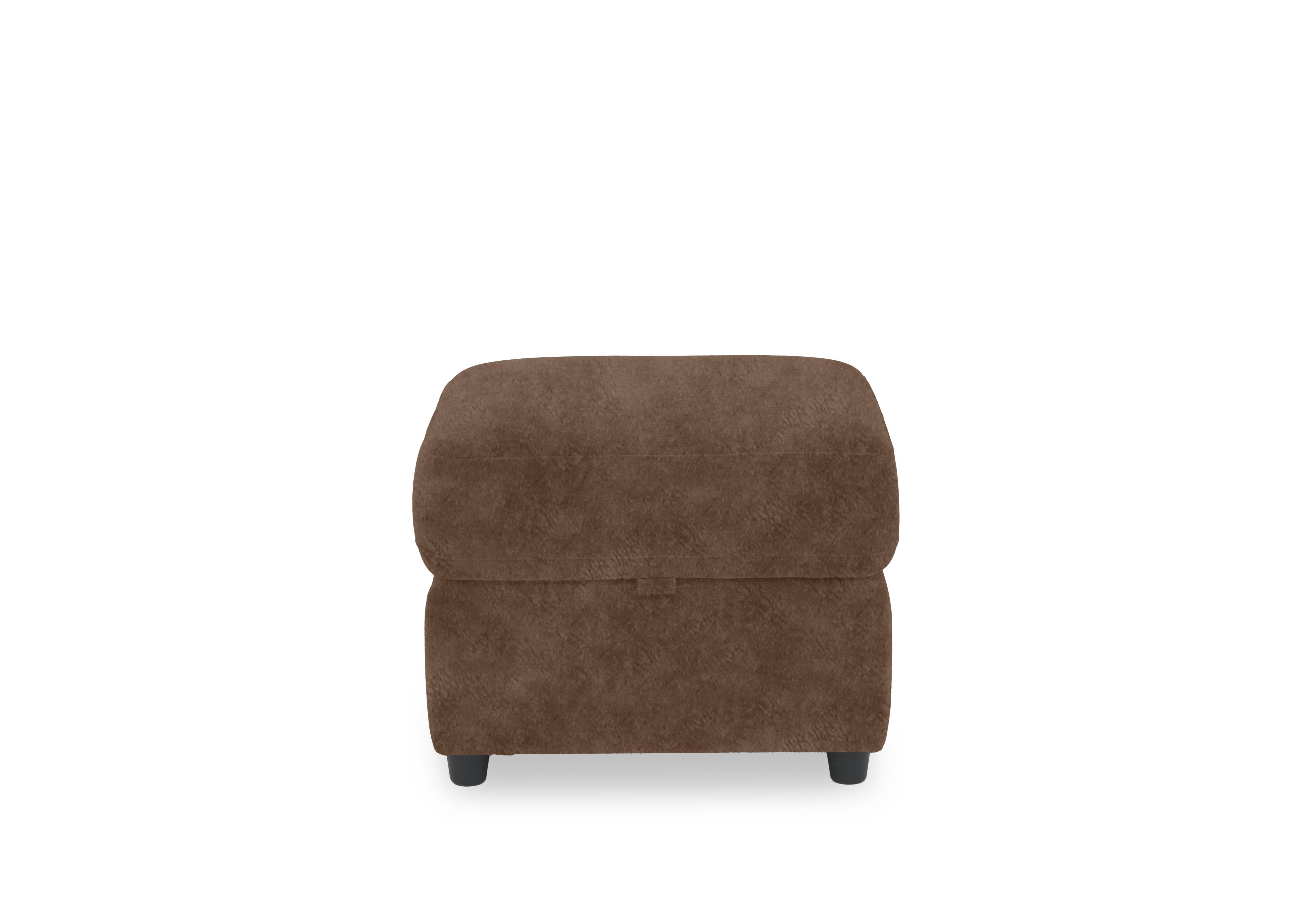 Dublin Fabric Storage Footstool in Marble Classic Brown Be-0105 on Furniture Village
