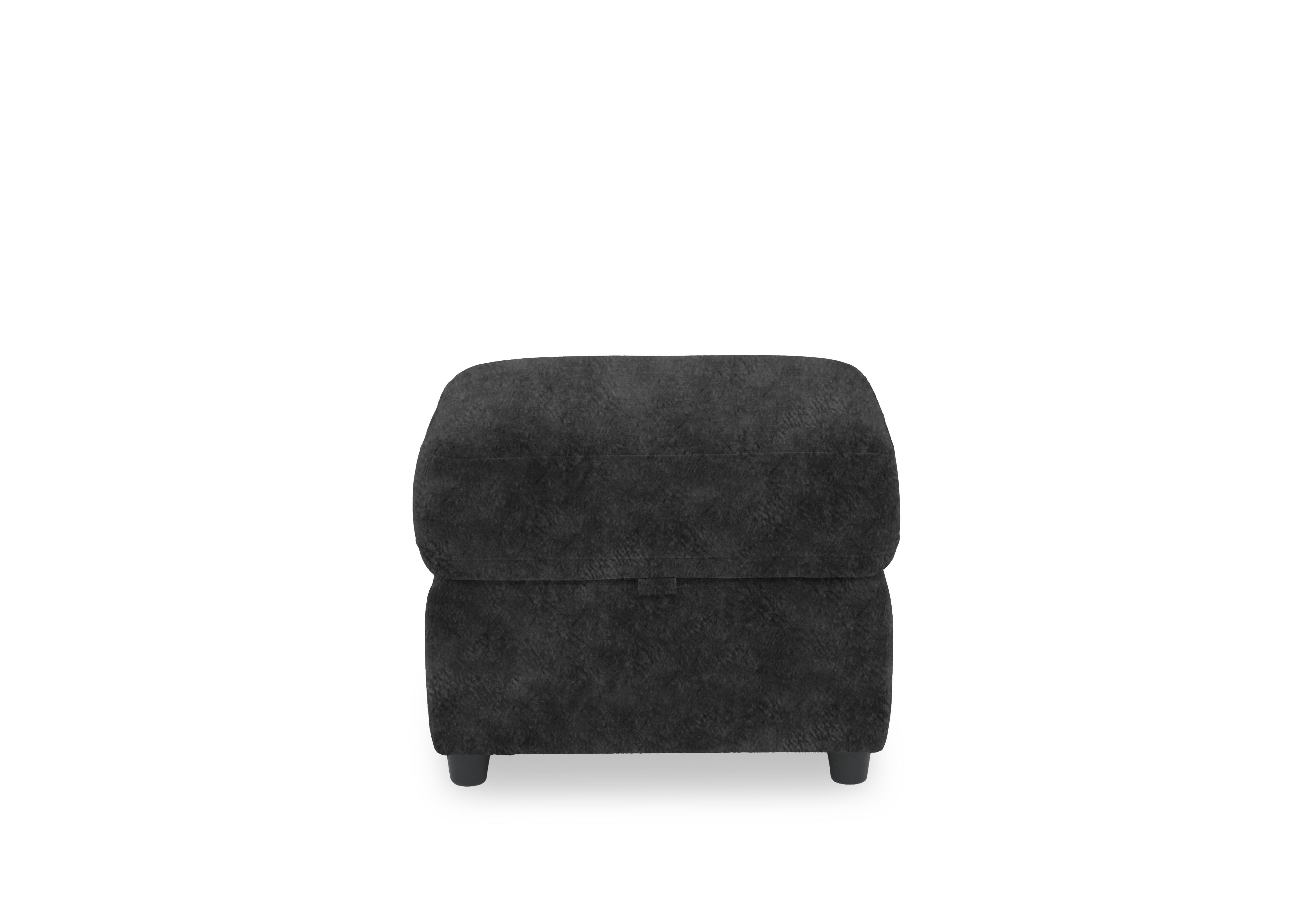 Dublin Fabric Storage Footstool in Marble Dark Grey Be-0101 on Furniture Village