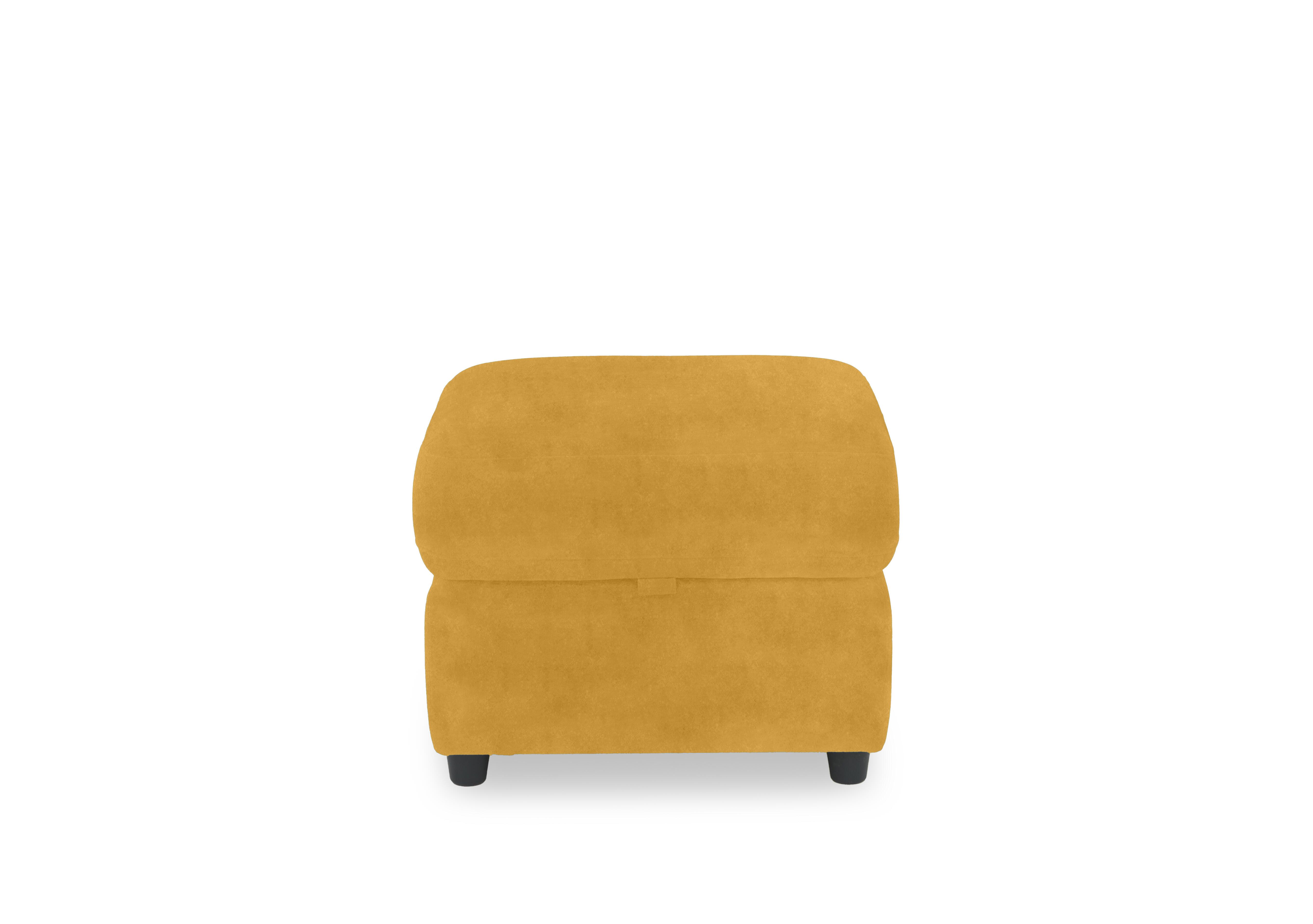 Dublin Fabric Storage Footstool in Velvet Giallo Vv-0310 on Furniture Village