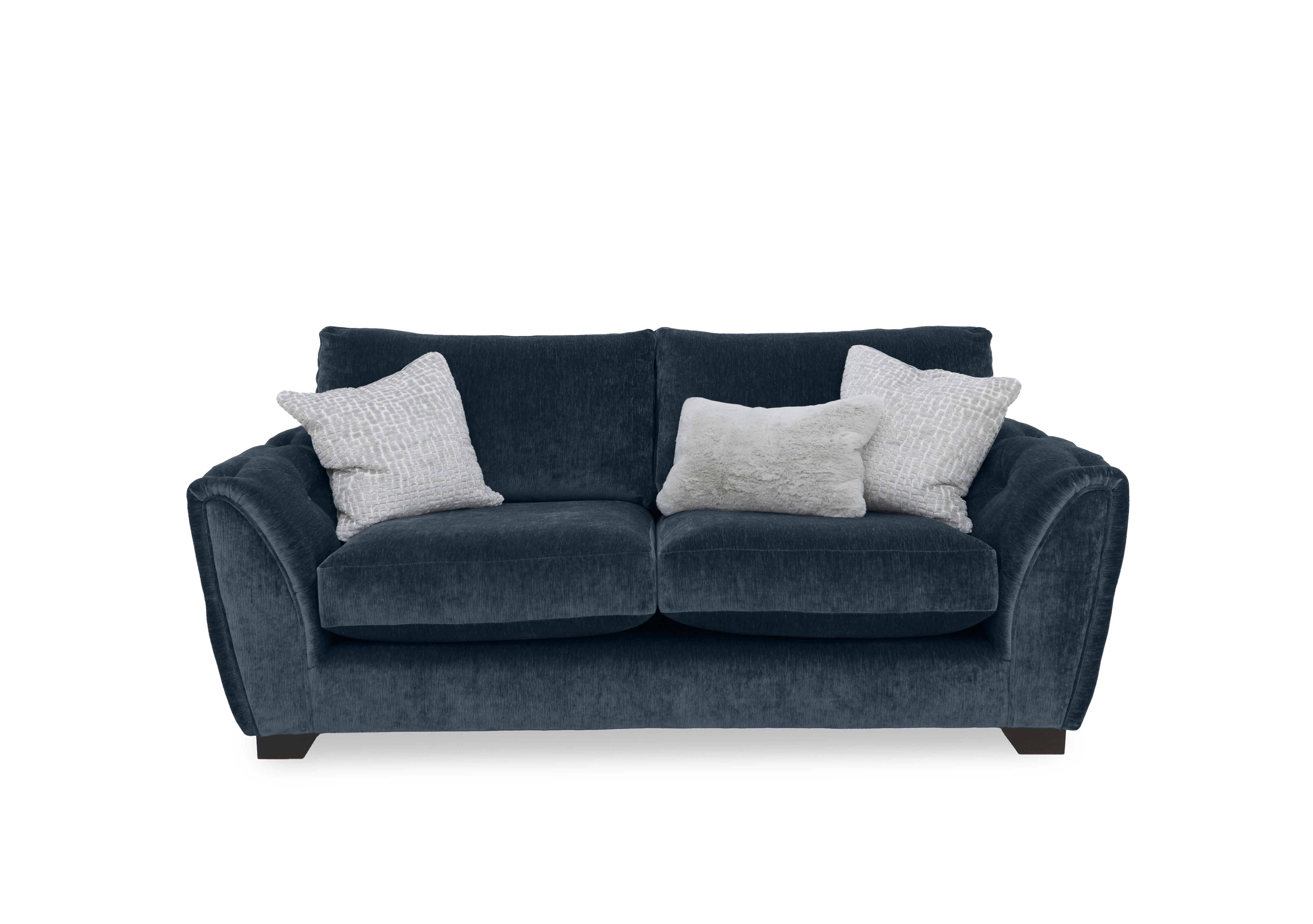 Oh So Glam Aphrodite 2 Seater Sofa in California Anthracite Dw Ft on Furniture Village
