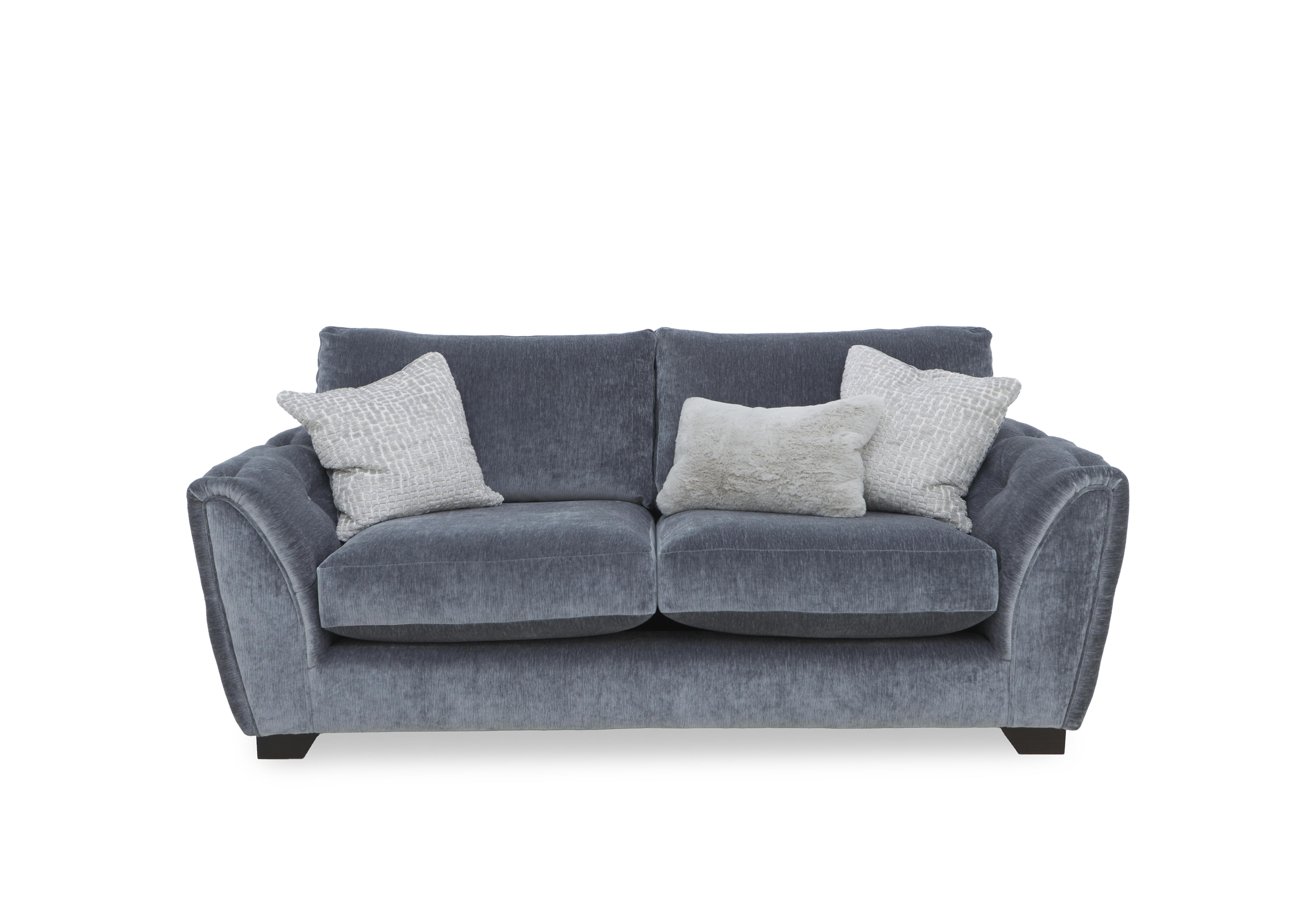 Oh So Glam Aphrodite 2 Seater Sofa in California Dolphin Grey Dw Ft on Furniture Village