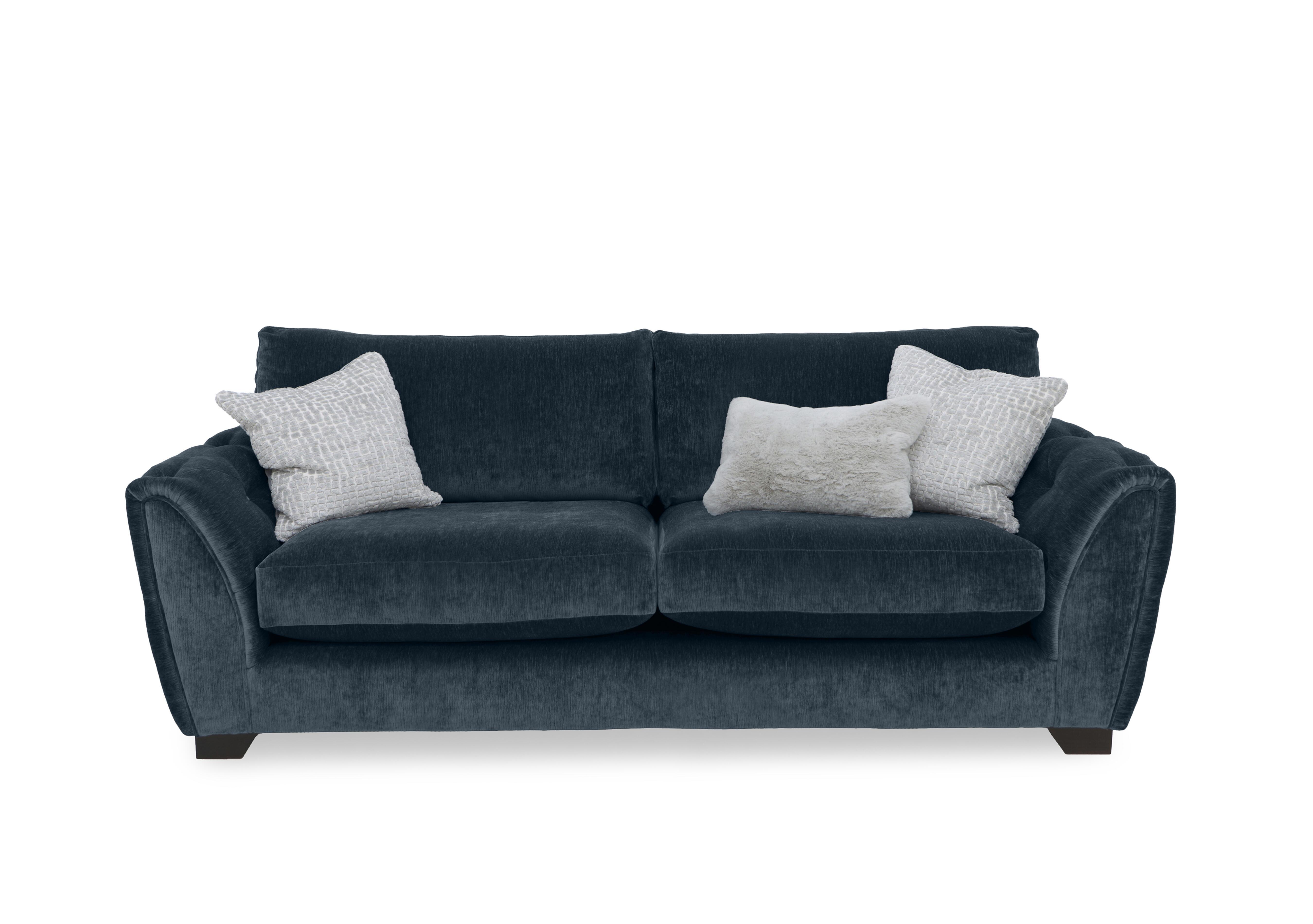 Oh So Glam Aphrodite 3 Seater Sofa in California Anthracite Dw Ft on Furniture Village