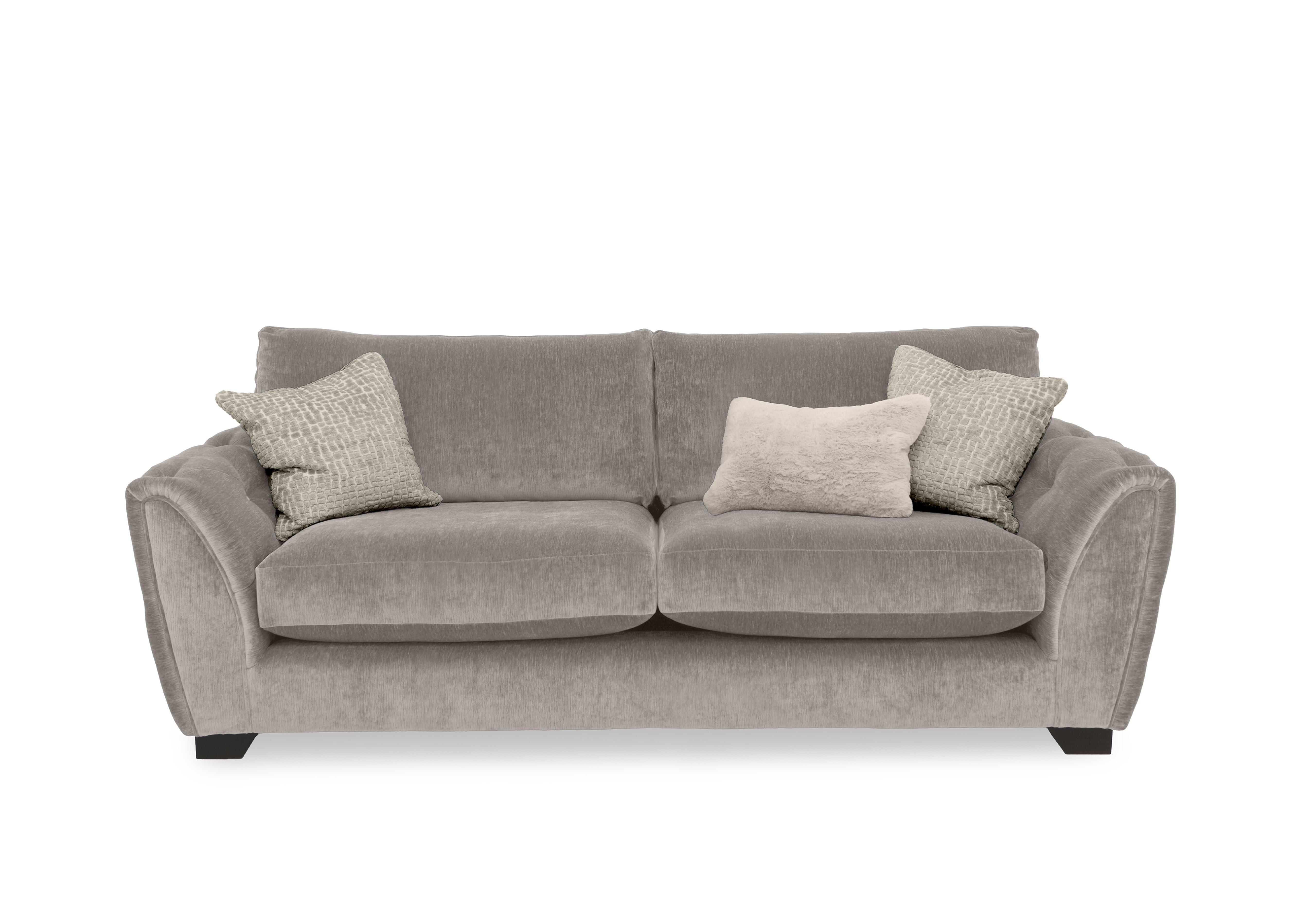 Oh So Glam Aphrodite 3 Seater Sofa in California Cobblestone Dw Ft on Furniture Village