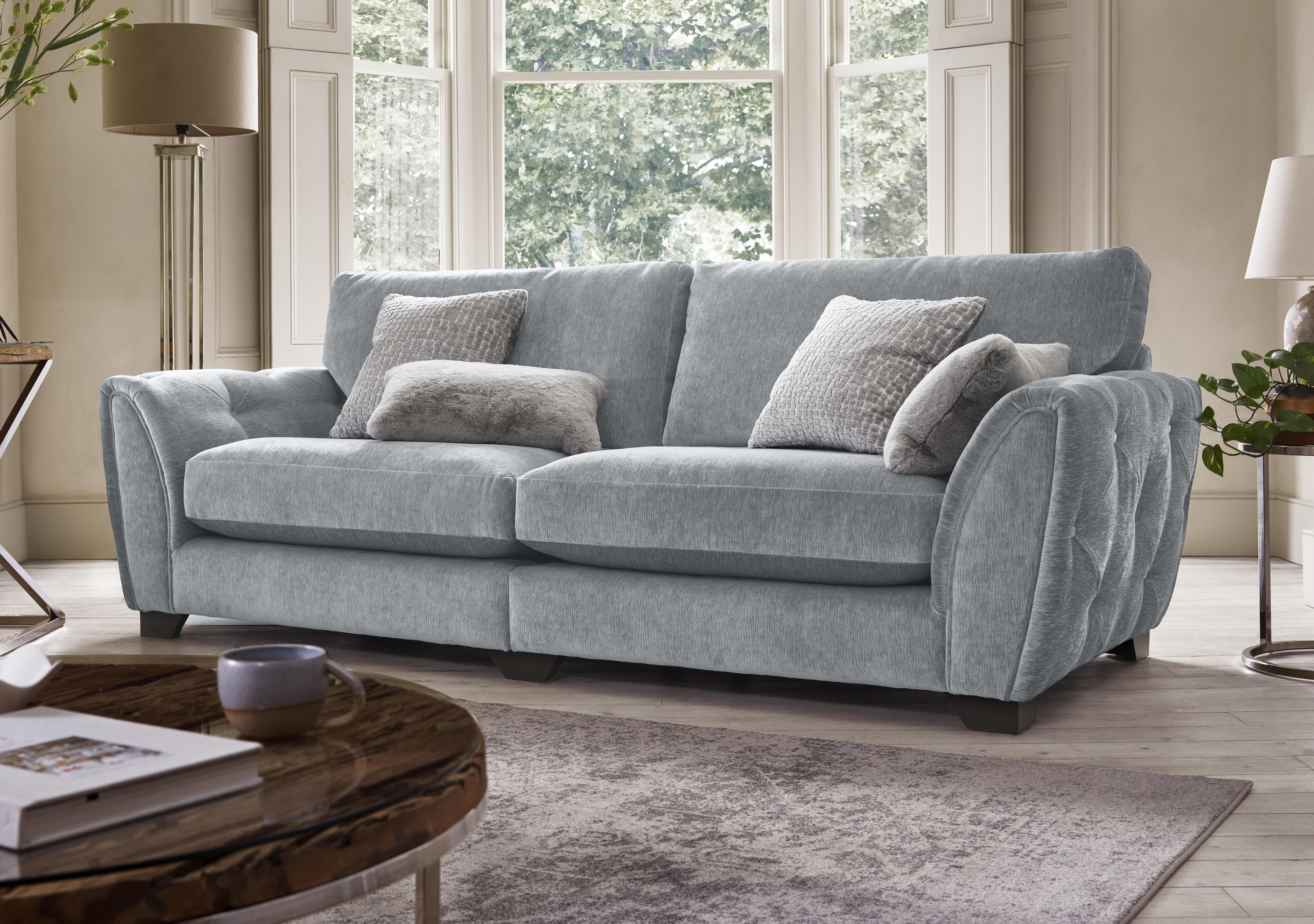 Oh So Glam Aphrodite 4 Seater Split Frame Sofa in  on Furniture Village