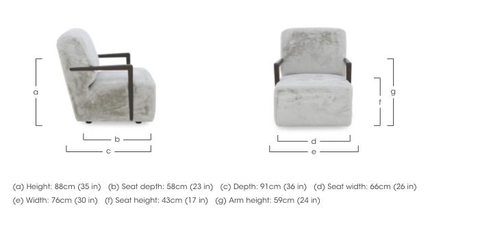 Aphrodite Accent Swivel Chair in  on Furniture Village