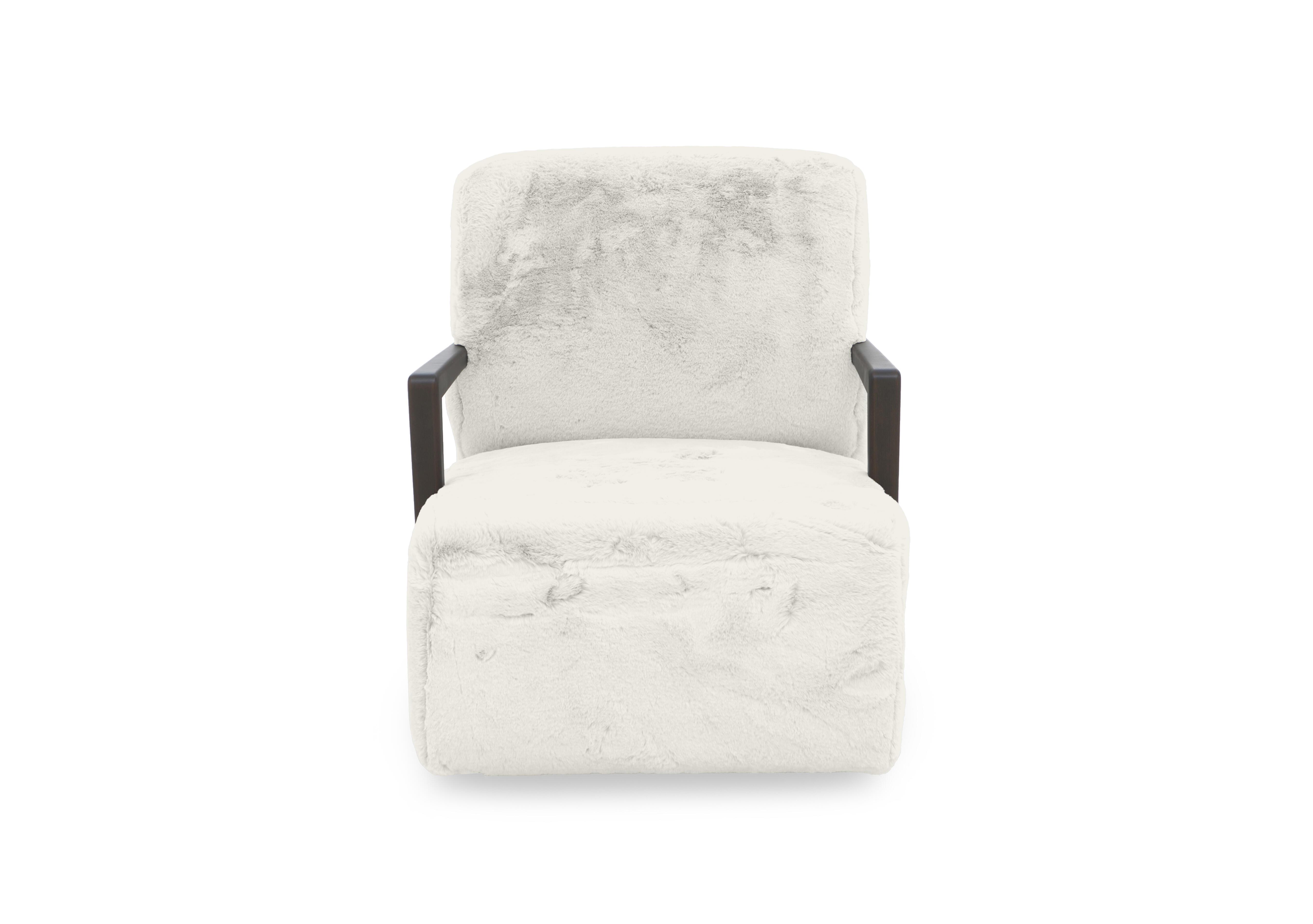 Oh So Glam Aphrodite Accent Swivel Chair in Bear Ivory Dw on Furniture Village