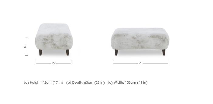 Aphrodite Footstool in  on Furniture Village