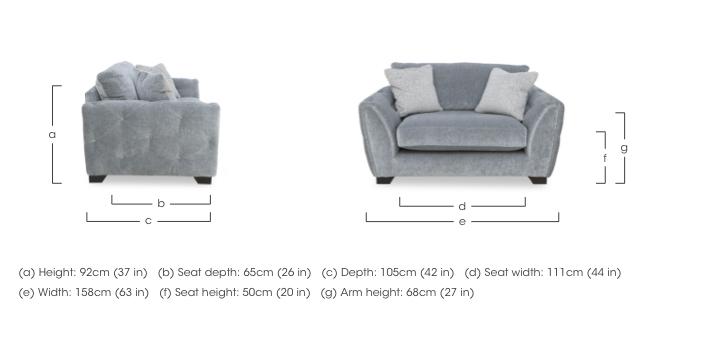 Aphrodite Snuggler Chair in  on Furniture Village