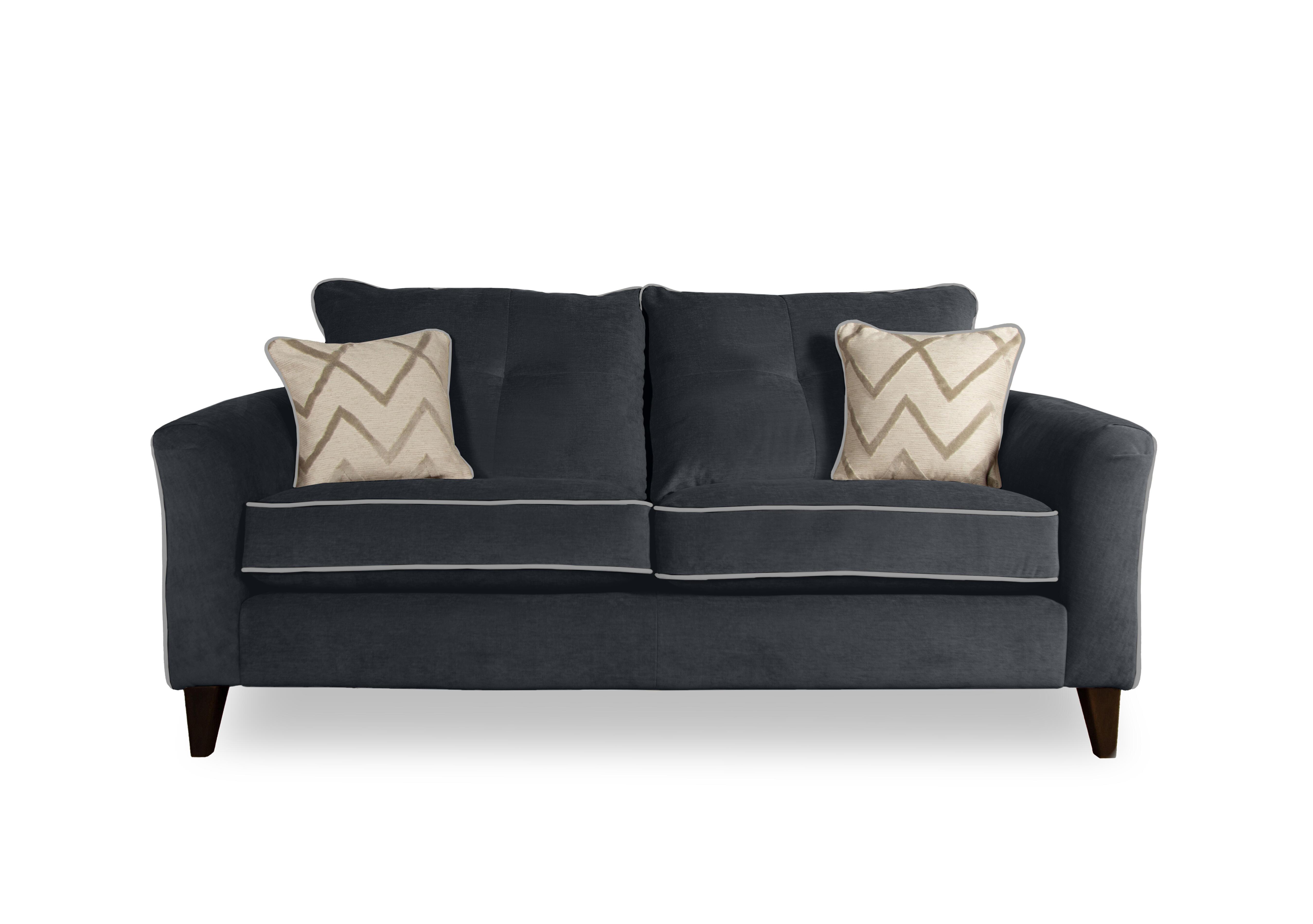 Soho 3 Seater Classic Back Sofa in Garda Carbon Cp Dw Ft on Furniture Village