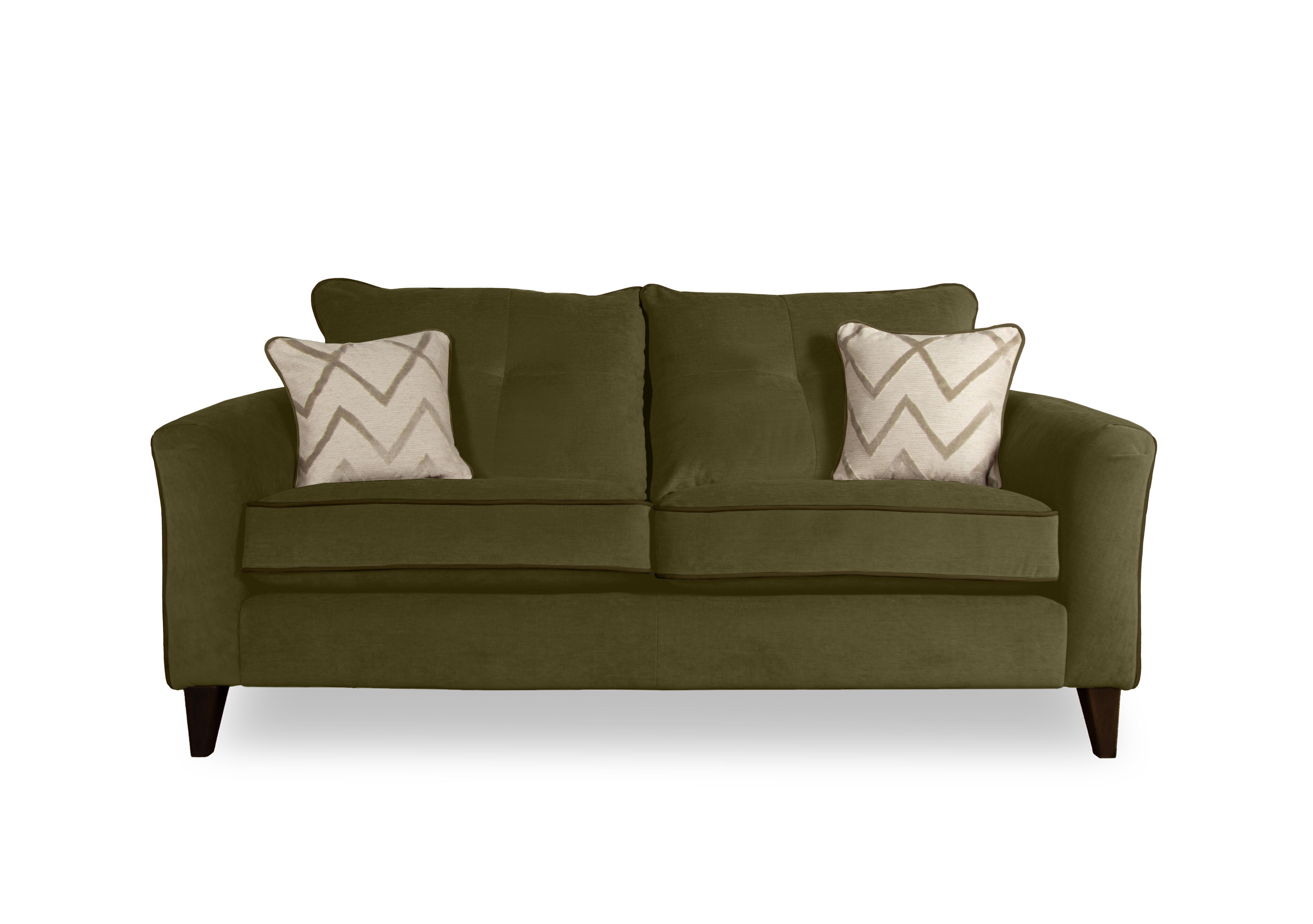 Soho 3 Seater Classic Back Sofa in Garda Sea Weed Cp Dw Ft on Furniture Village