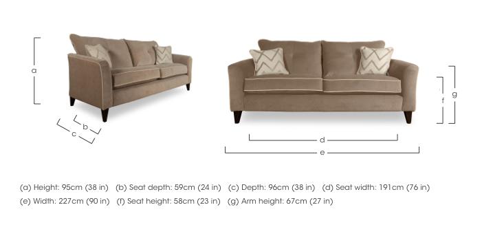 Soho 4 Seater Classic Back Sofa in  on Furniture Village