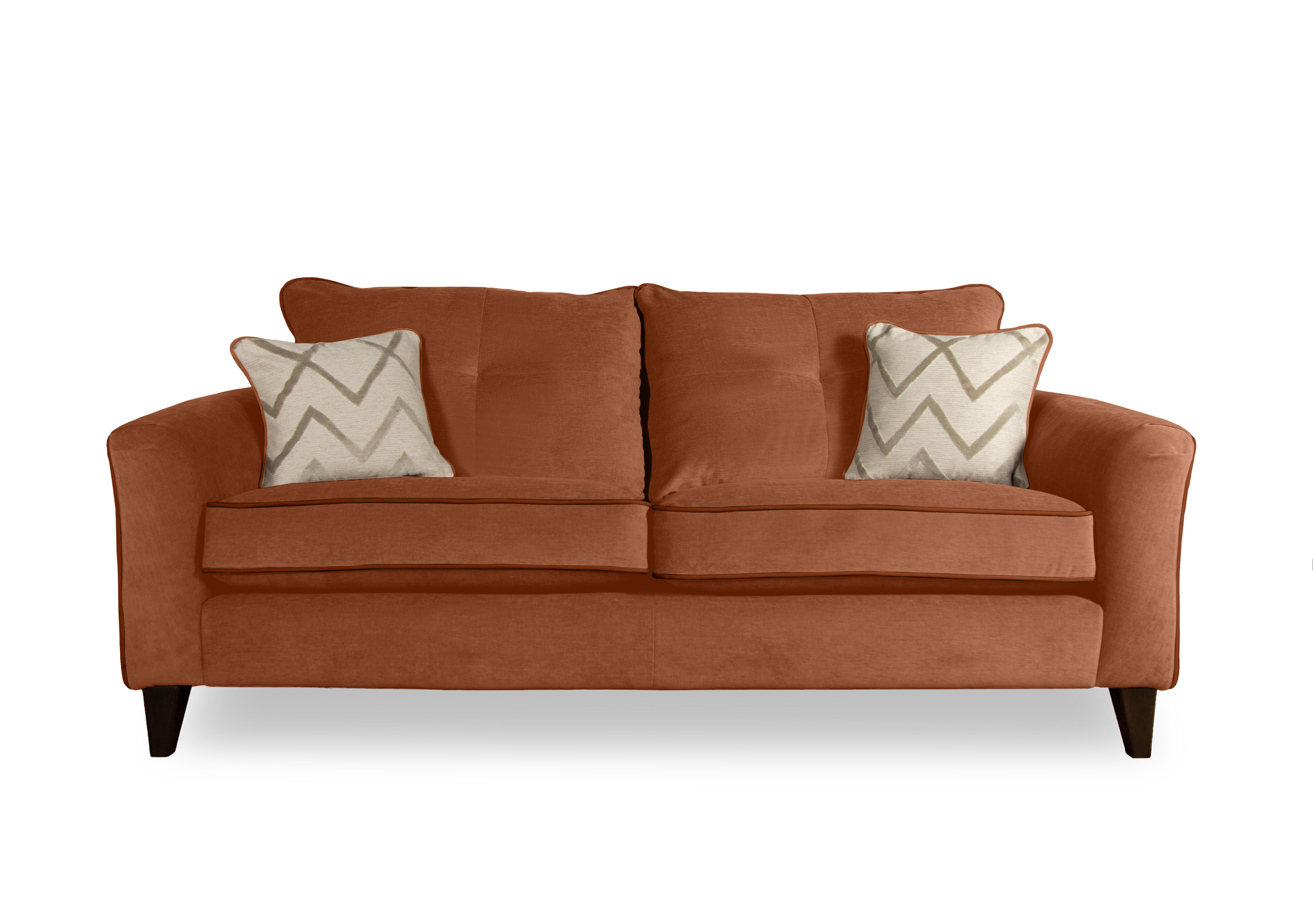 Soho 4 Seater Classic Back Sofa in Garda Apricot Cp Dw Ft on Furniture Village