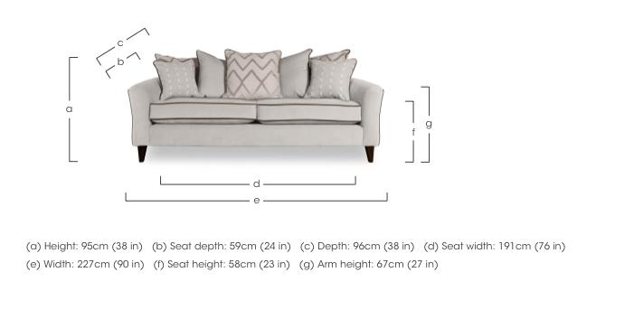 Soho 4 Seater Scatter Back Sofa in  on Furniture Village