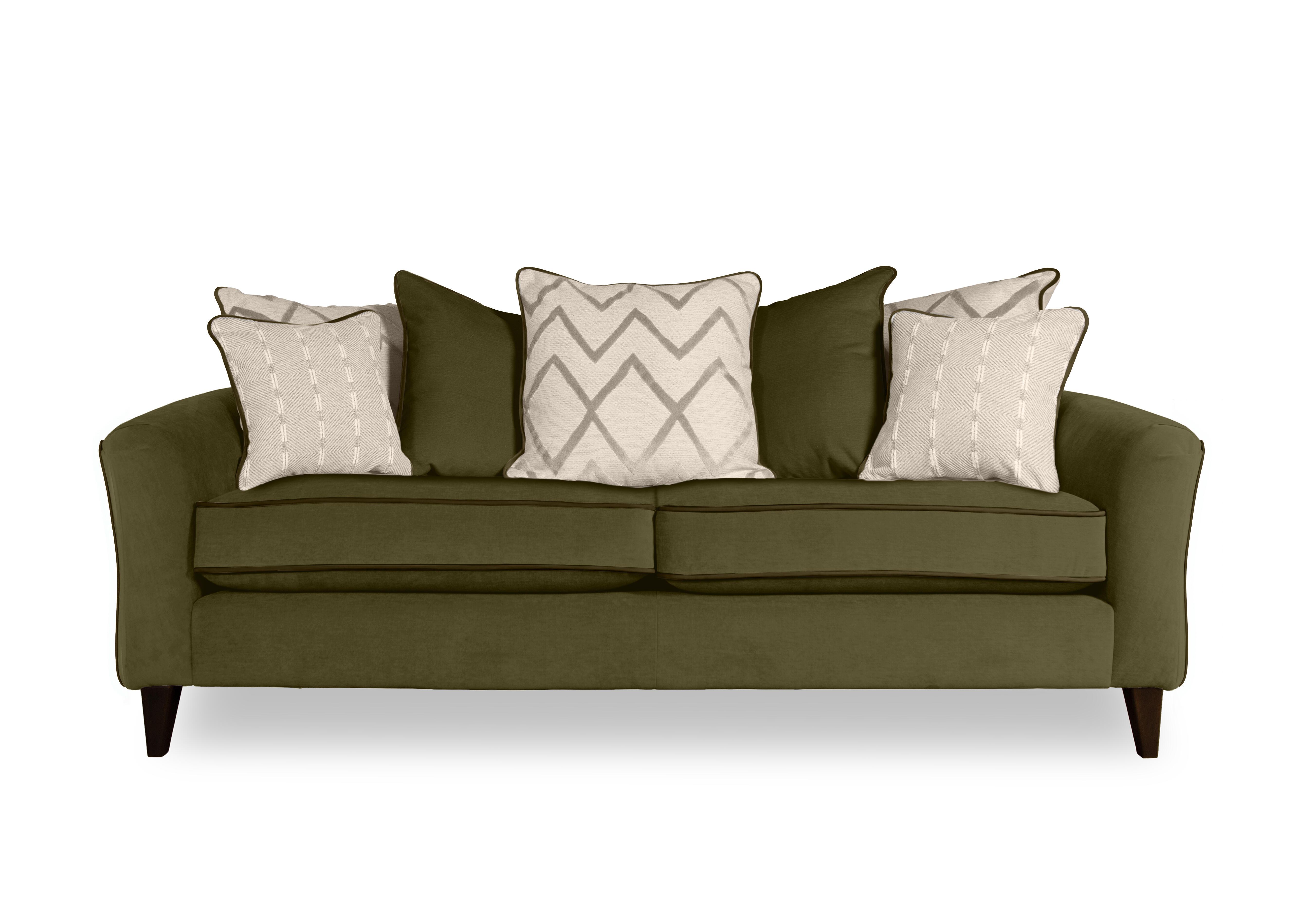 Soho 4 Seater Scatter Back Sofa in Garda Sea Weed Cp Dw Ft on Furniture Village