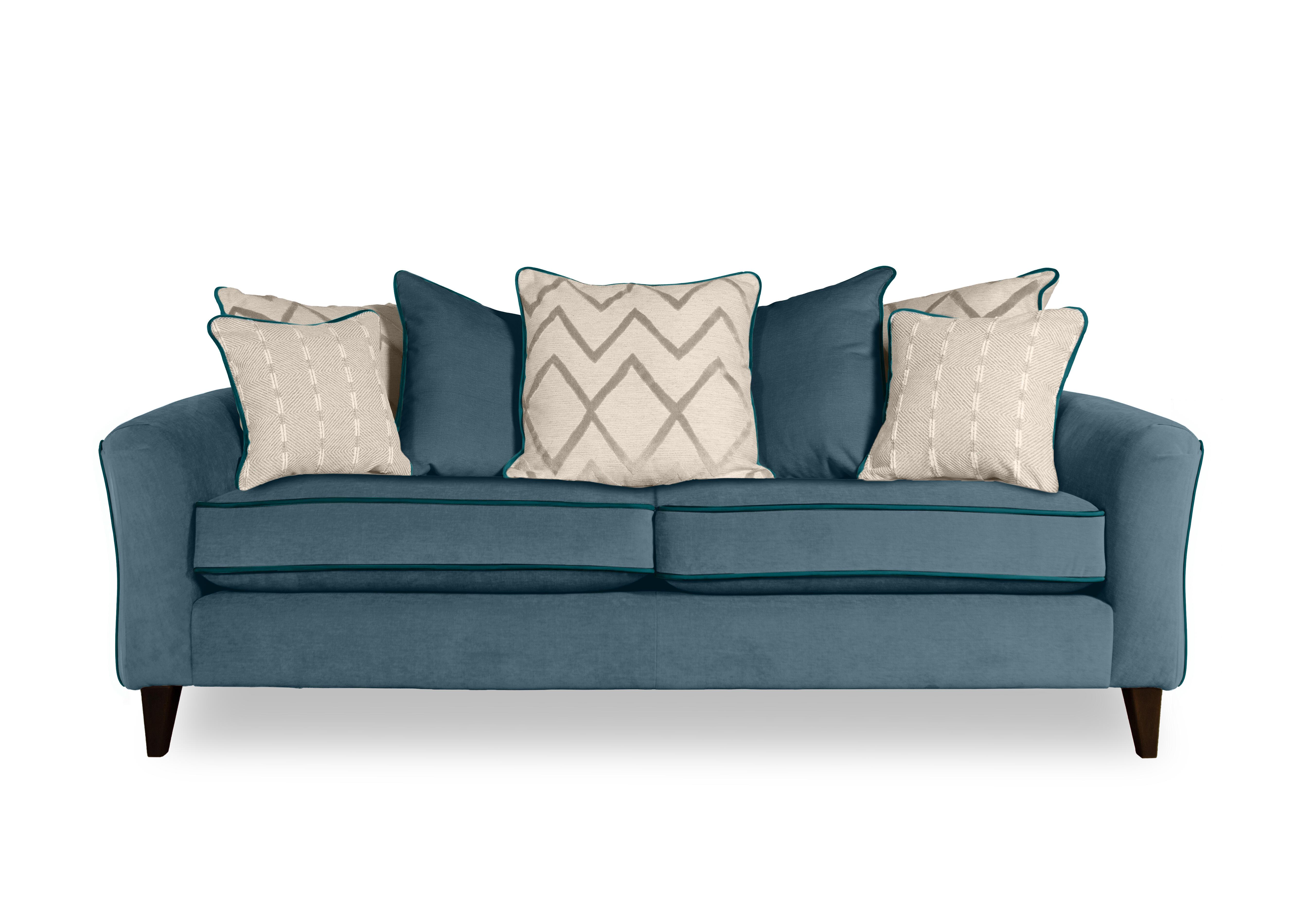 Soho 4 Seater Scatter Back Sofa in Garda Topaz Cp Dw Ft on Furniture Village