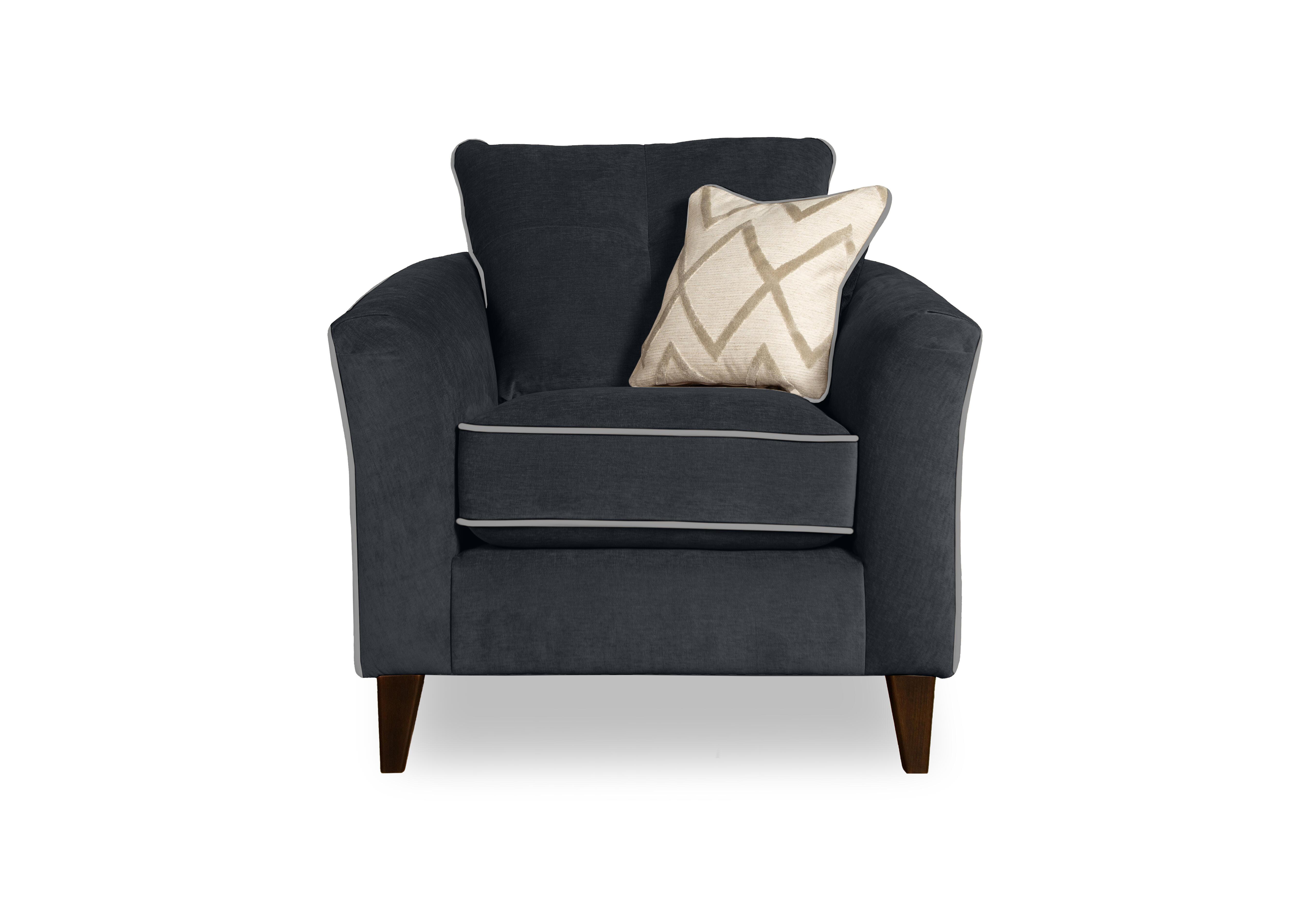Soho Armchair in Garda Carbon Cp Dw Ft on Furniture Village