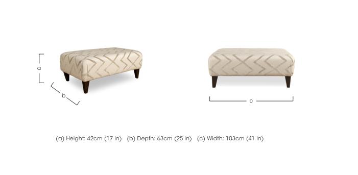 Soho Footstool in  on Furniture Village