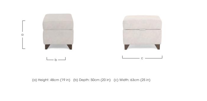 Soho Storage Footstool in  on Furniture Village