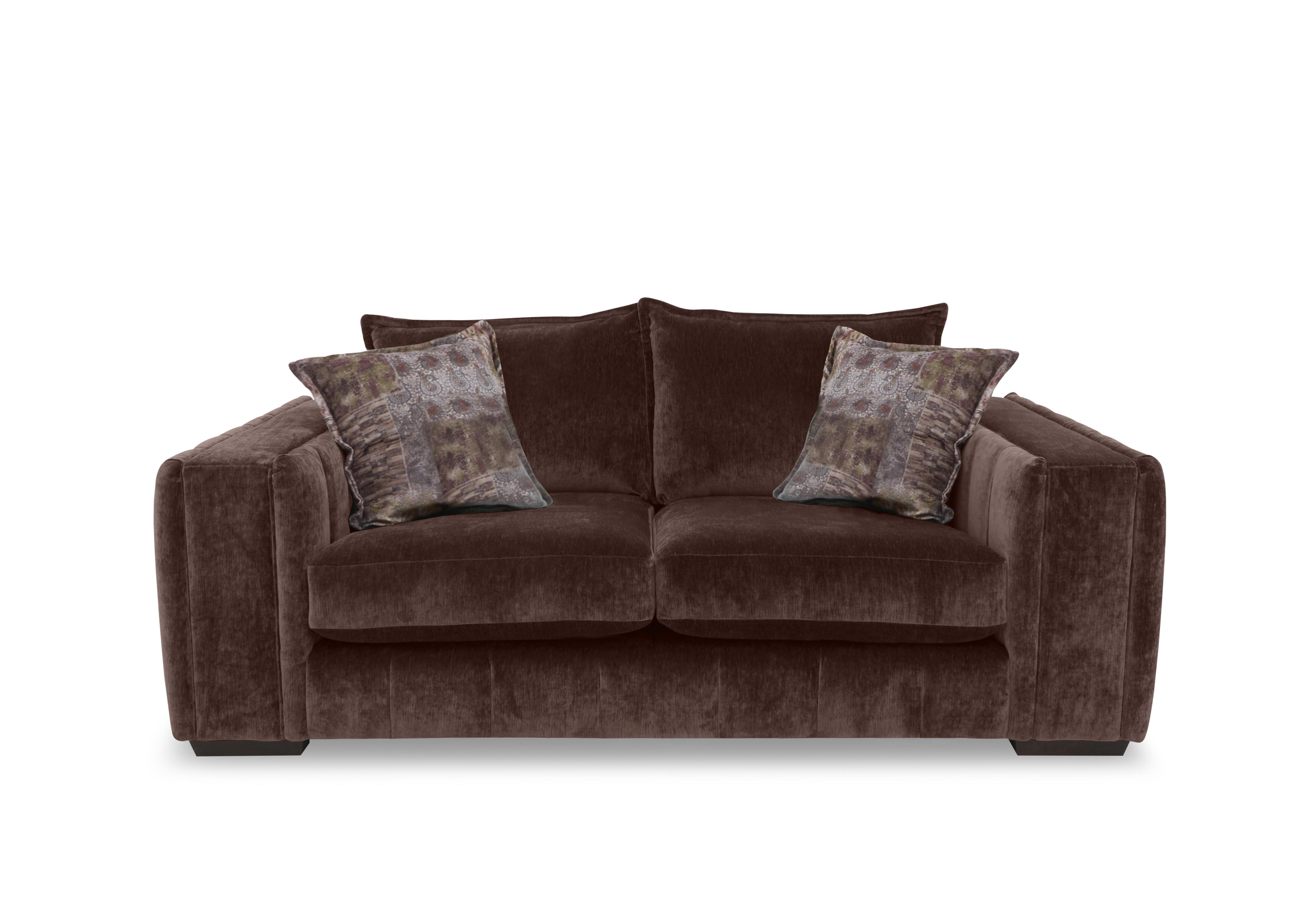 Oh So Glam Garland 2 Seater Sofa in California Brown Dw Ft on Furniture Village