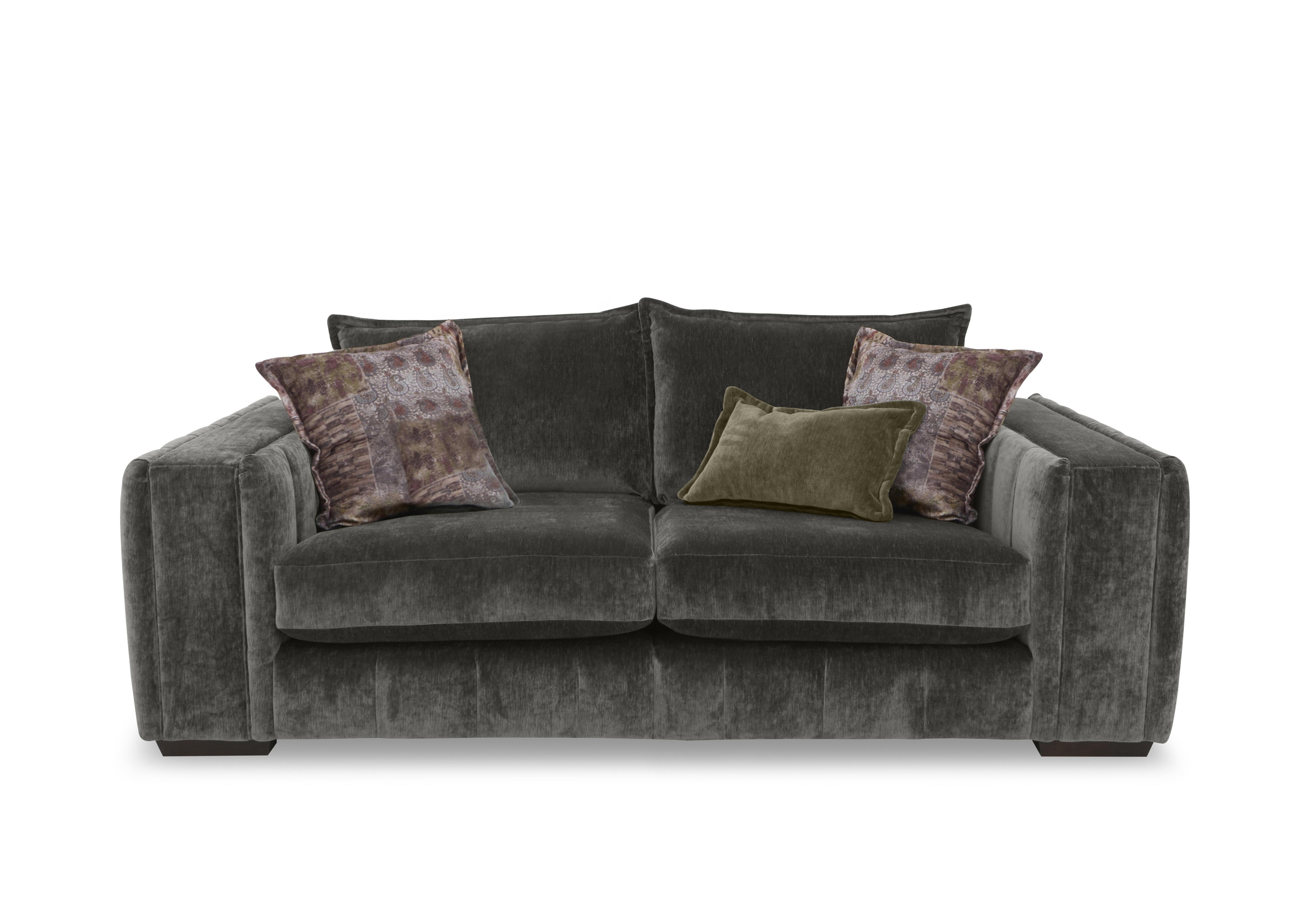 Oh So Glam Garland 3 Seater Sofa in California Stone Dw Ft on Furniture Village