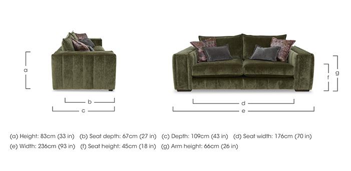 Garland 4 Seater Split Frame Sofa in  on Furniture Village