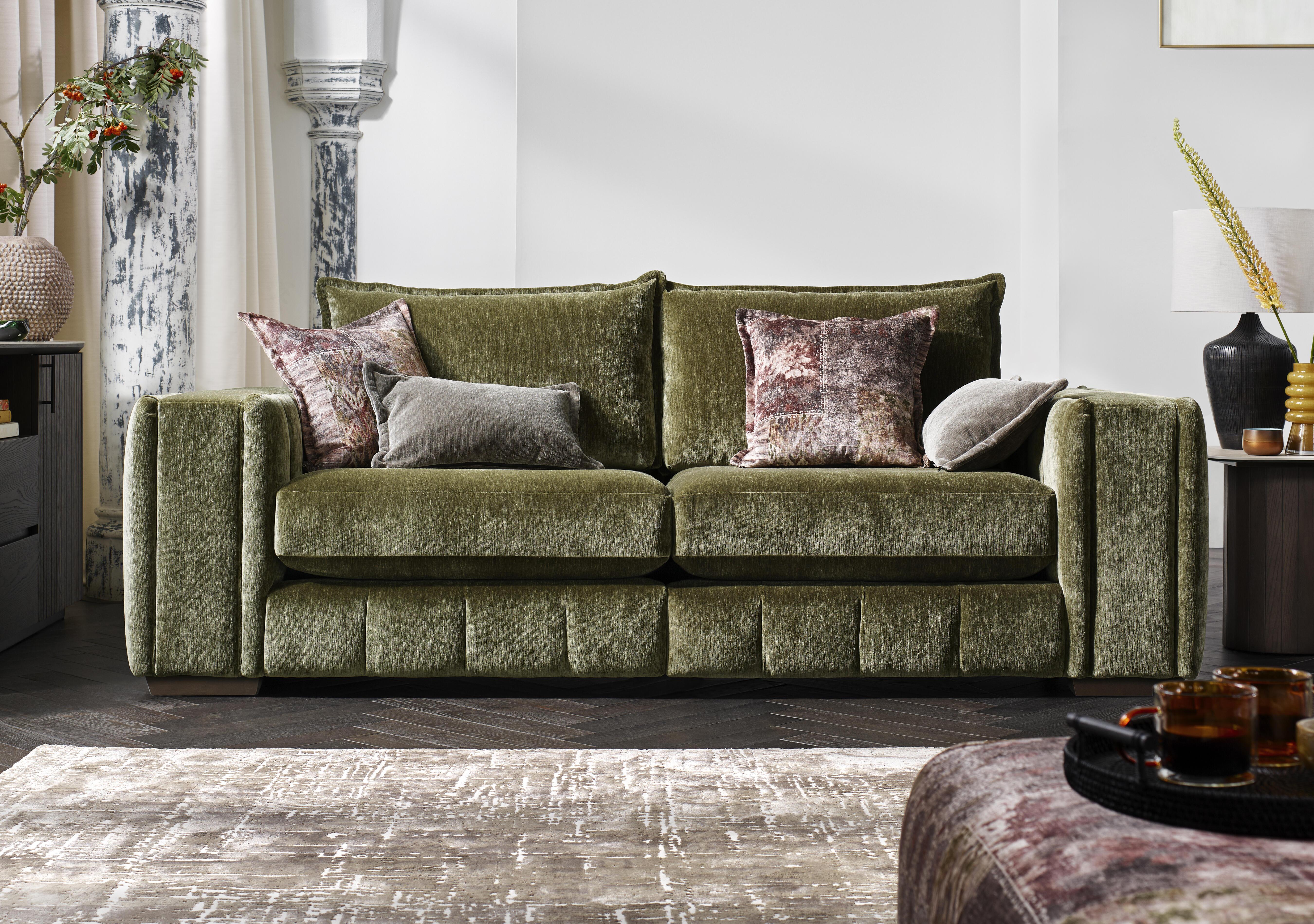 Oh So Glam Garland 4 Seater Split Frame Sofa in  on Furniture Village