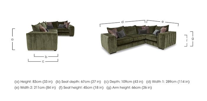 Garland Corner Sofa in  on Furniture Village