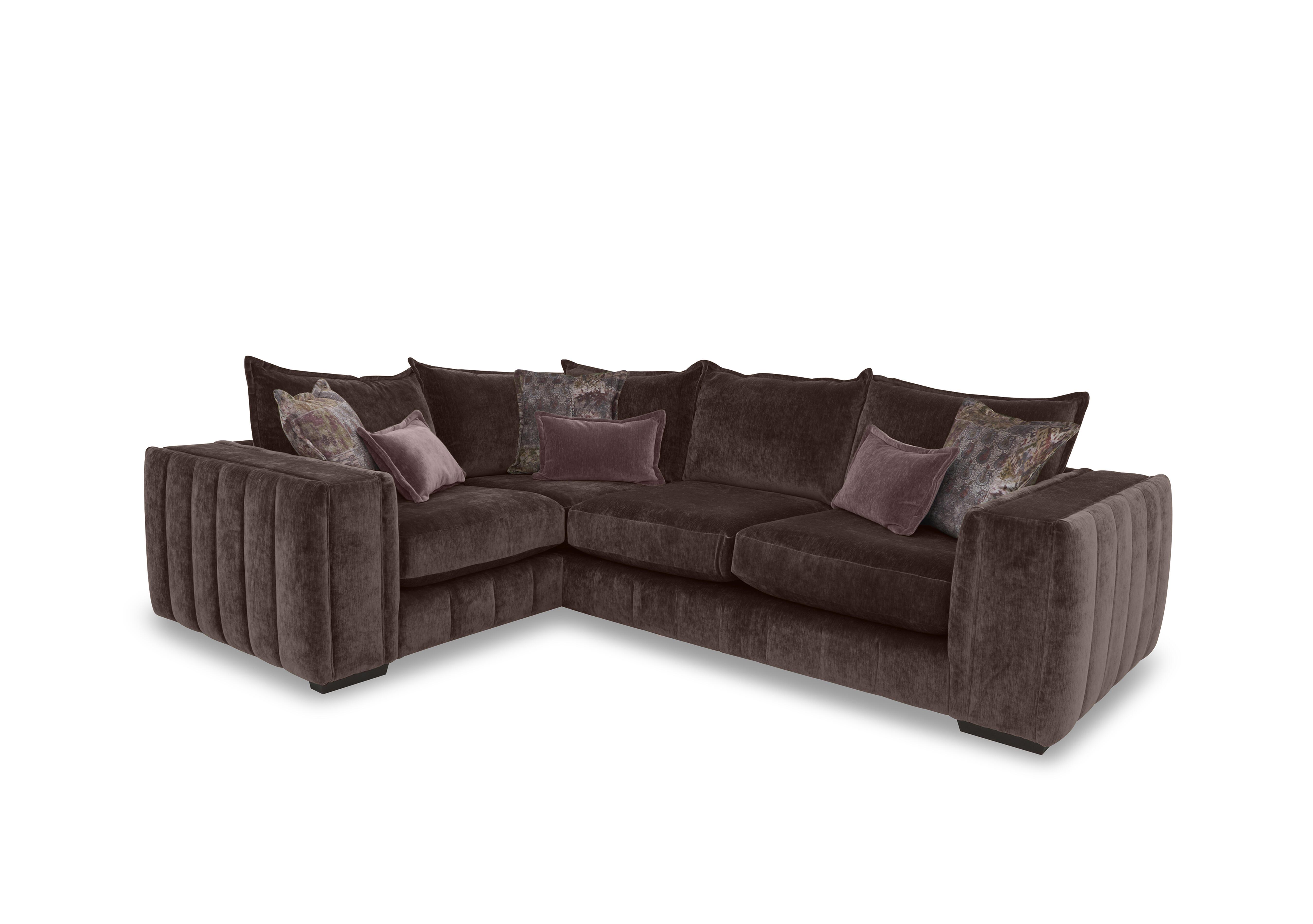 Oh So Glam Garland Corner Sofa in California Brown Dw Ft on Furniture Village