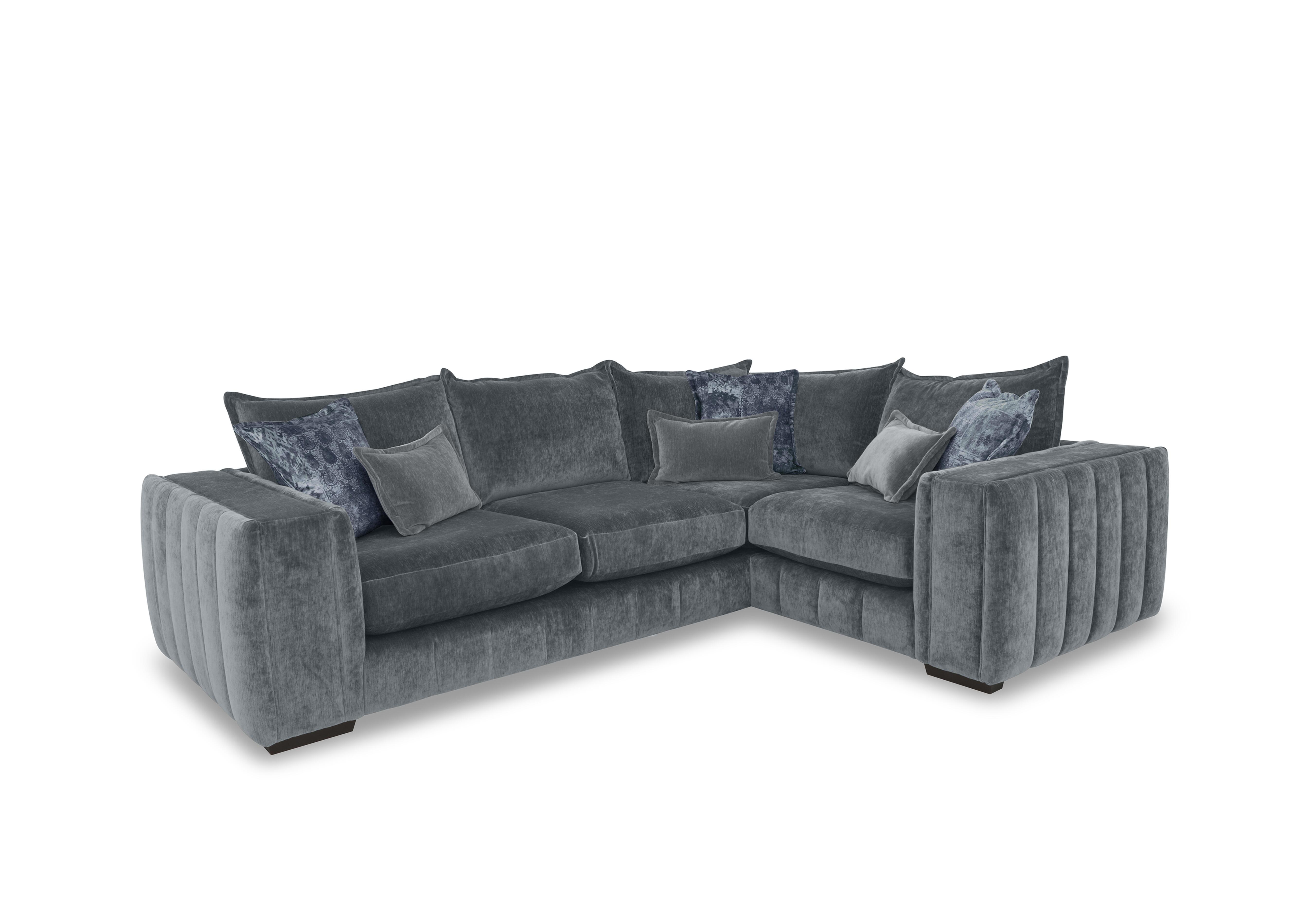 Garland Corner Sofa in California Dolphin Grey Dw Ft on Furniture Village