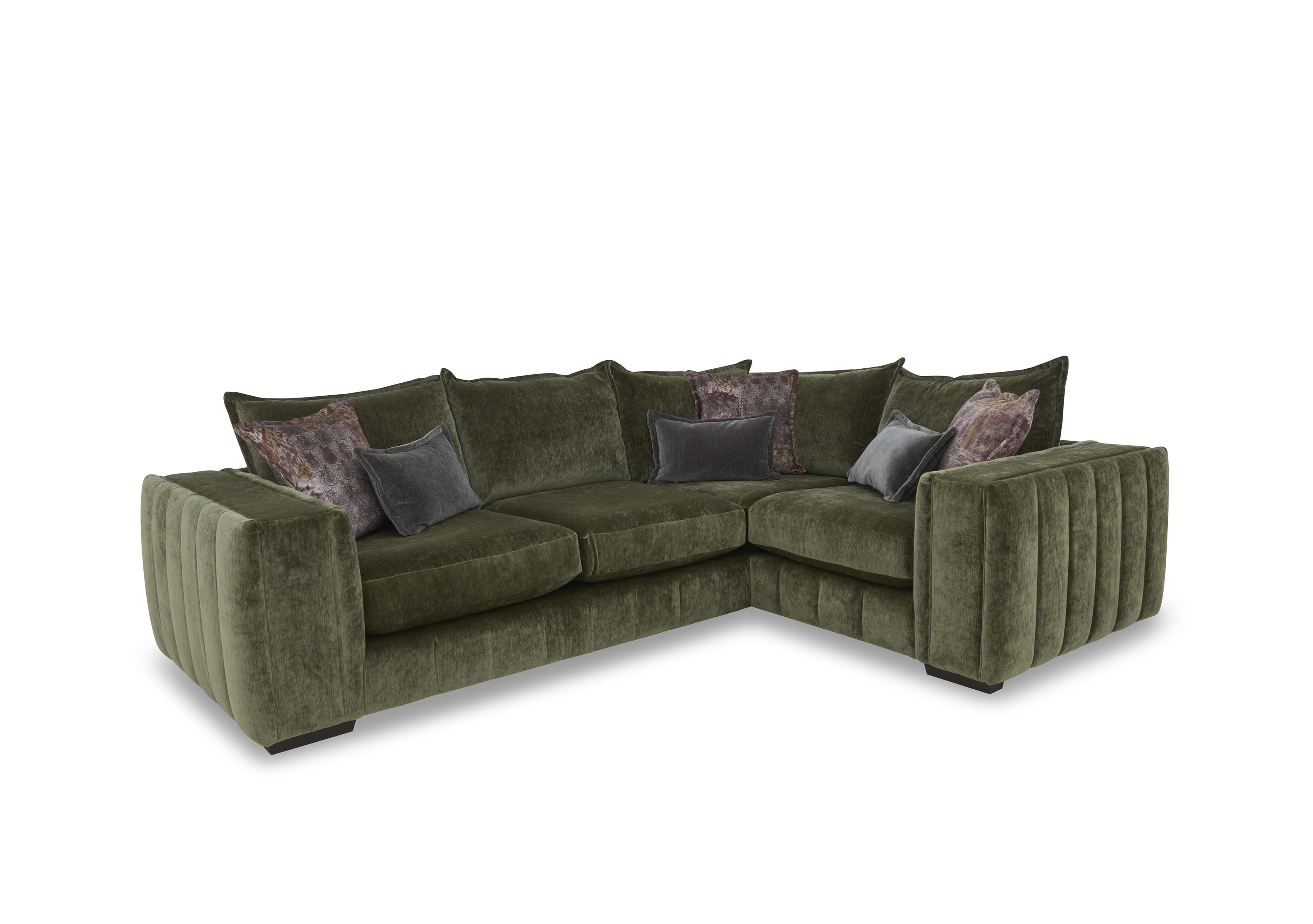 Oh So Glam Garland Corner Sofa in California Olive Dw Ft on Furniture Village