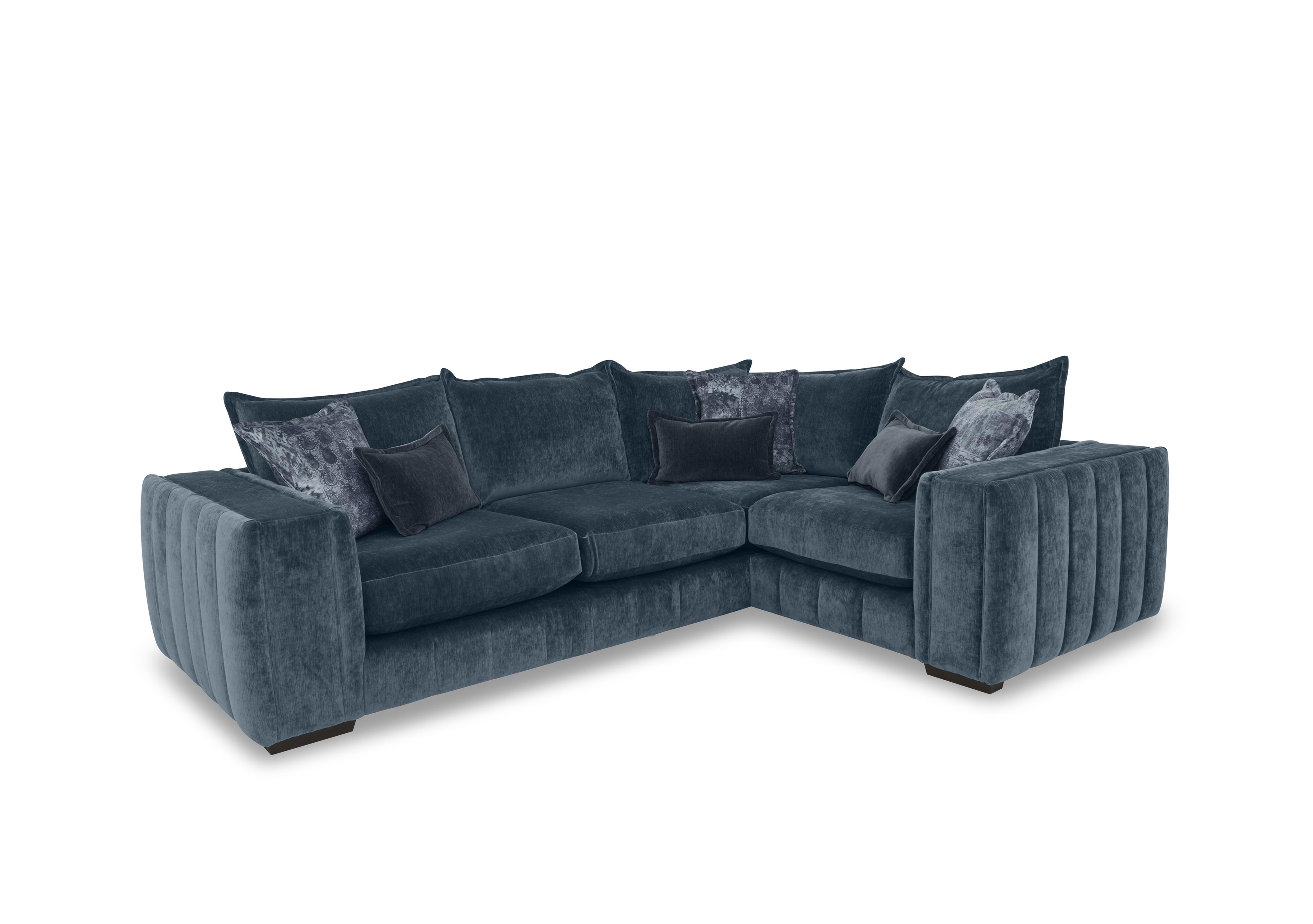Garland Corner Sofa in California Steel Blue Dw Ft on Furniture Village
