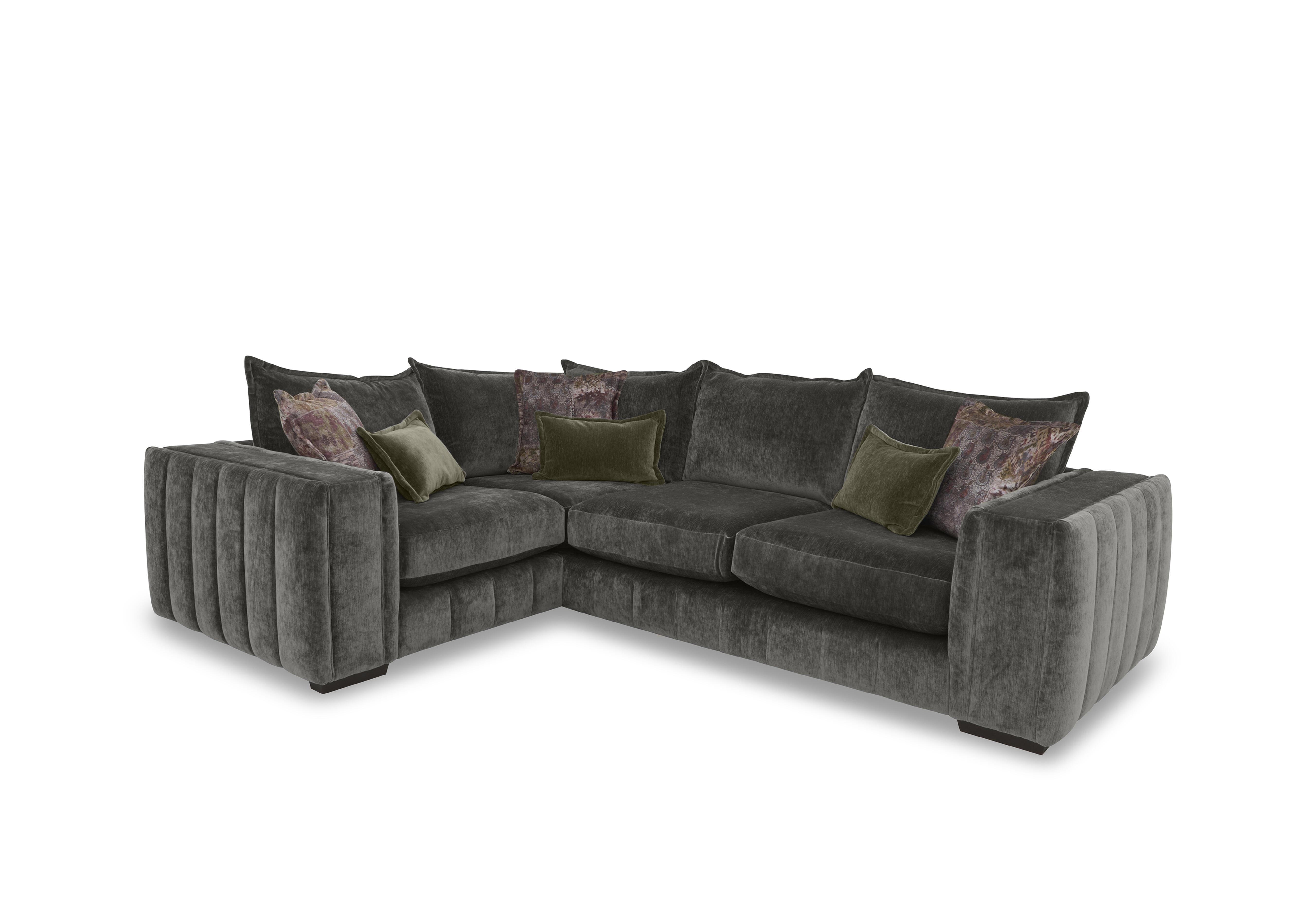 Oh So Glam Garland Corner Sofa in California Stone Dw Ft on Furniture Village