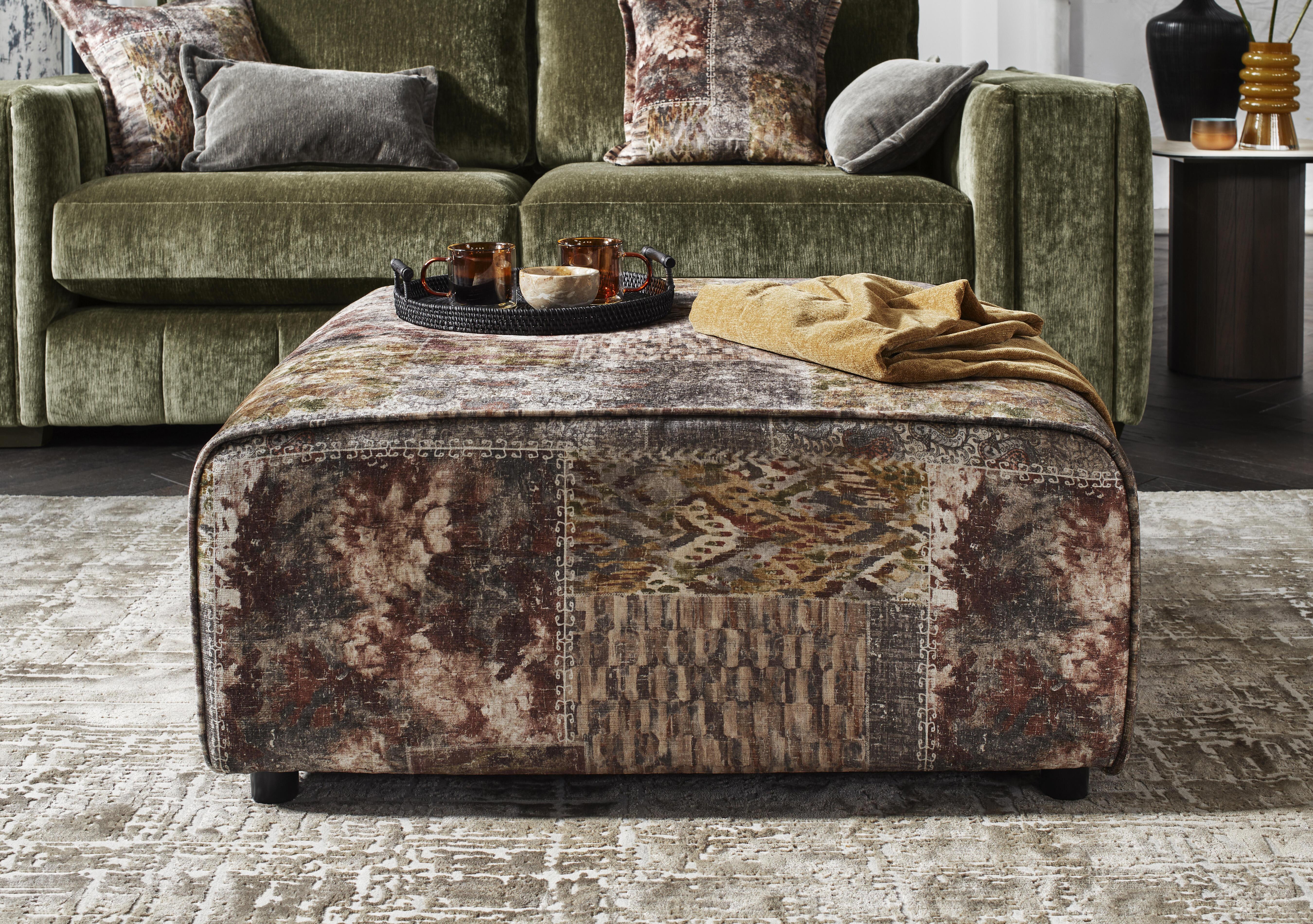 Oh So Glam Garland Footstool in  on Furniture Village