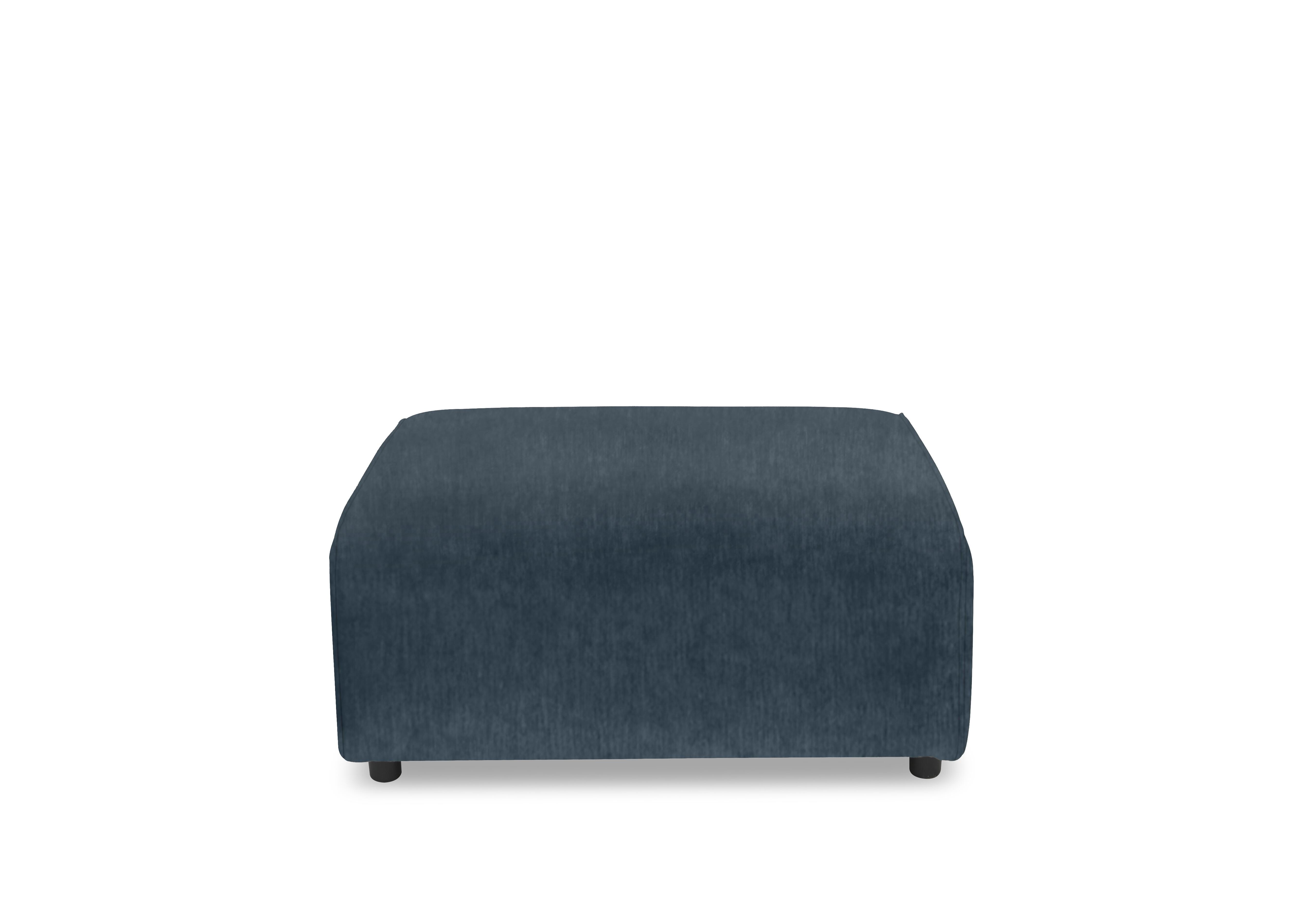 Oh So Glam Garland Footstool in California Steel Blue Dw Ft on Furniture Village