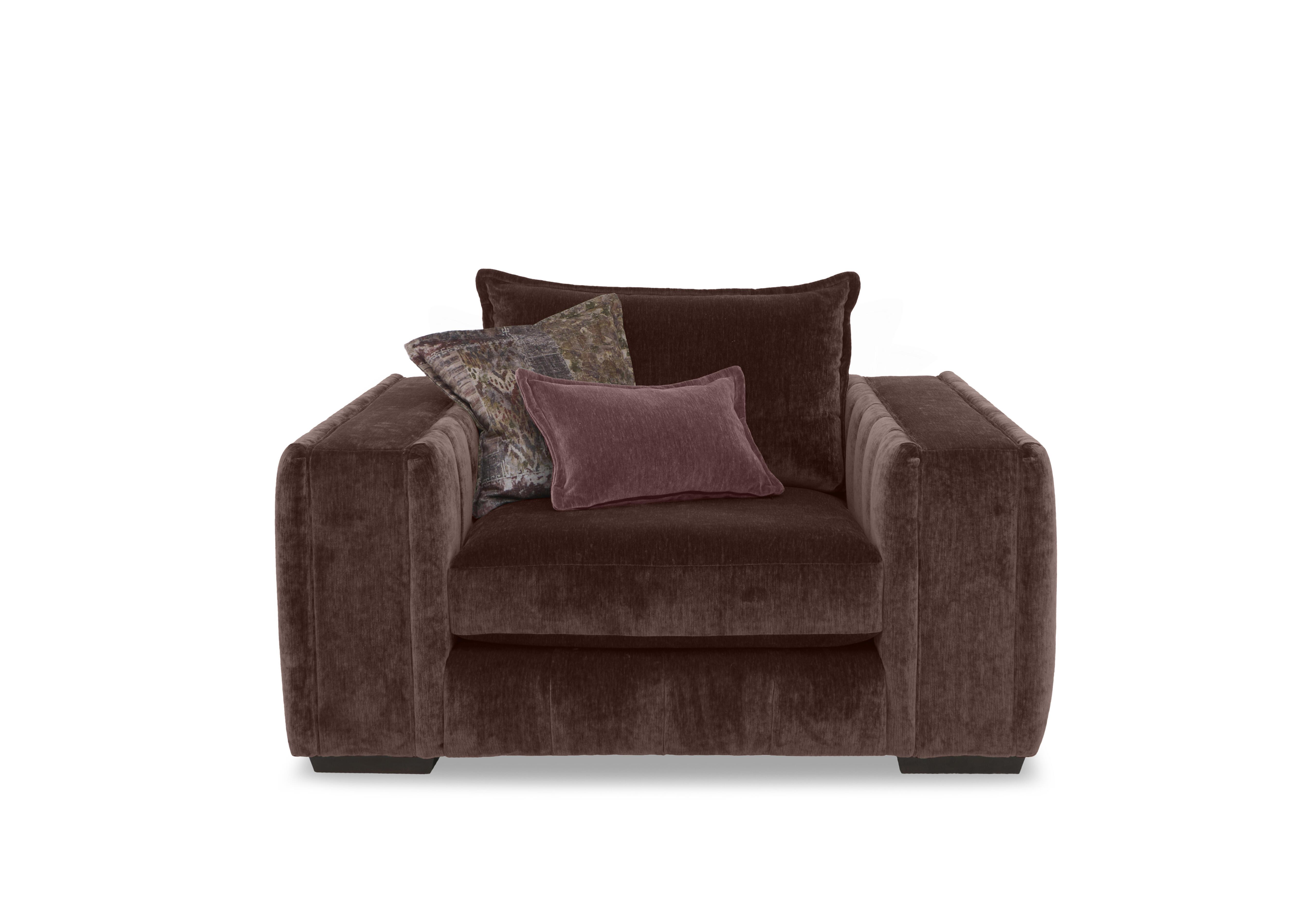 Oh So Glam Garland Snuggler in California Brown Dw Ft on Furniture Village