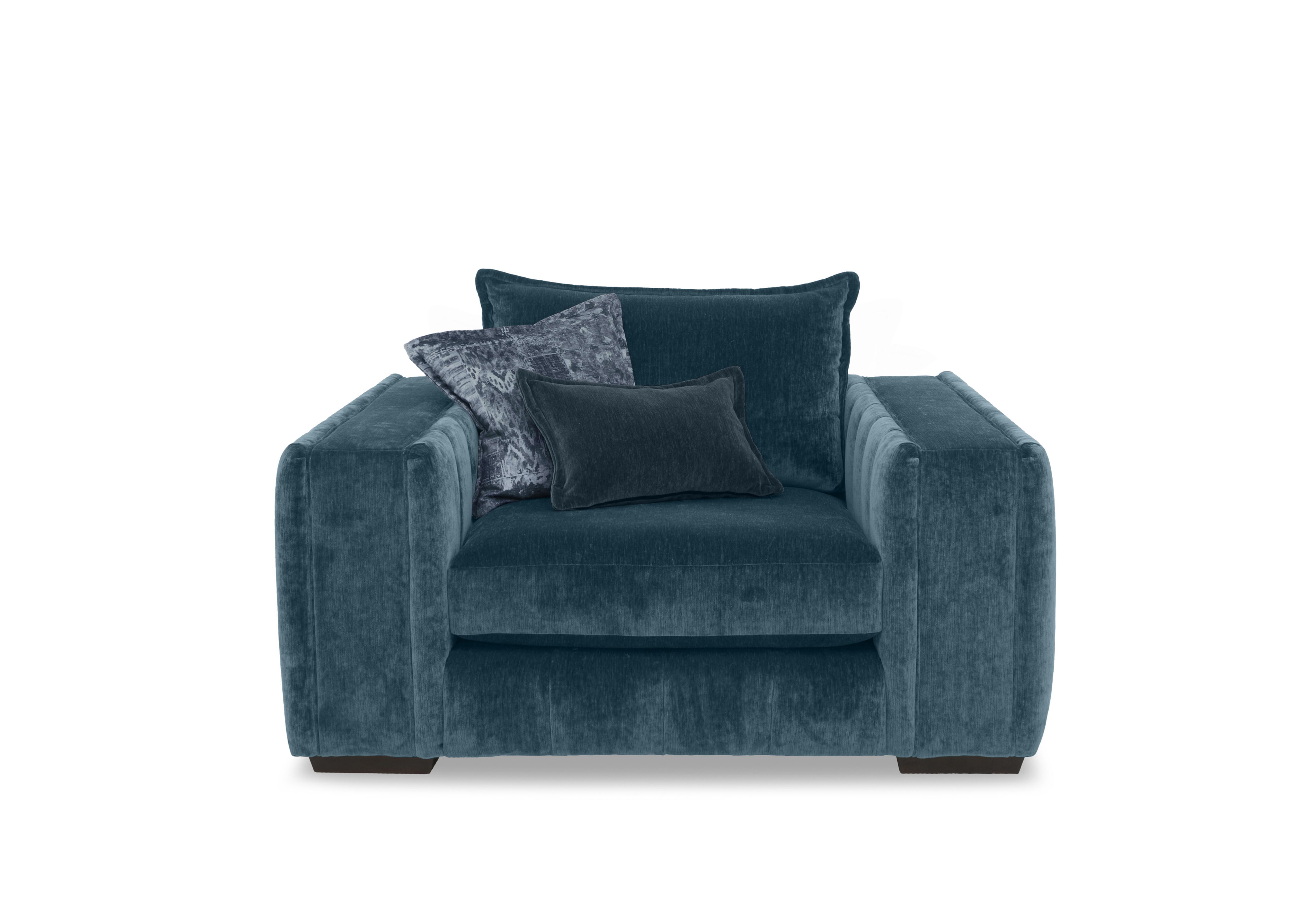 Oh So Glam Garland Snuggler in California Steel Blue Dw Ft on Furniture Village