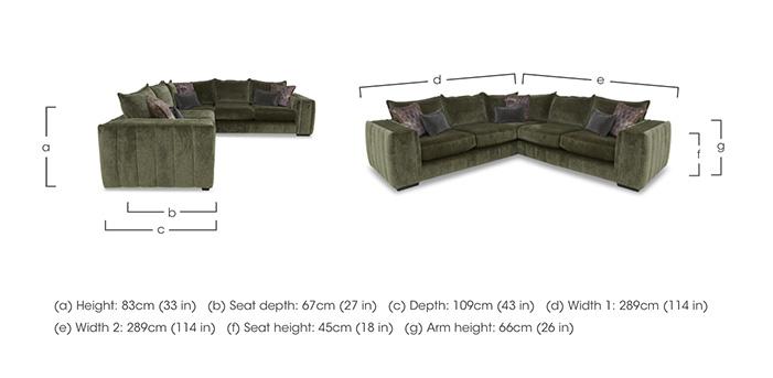 Garland Large Corner Sofa in  on Furniture Village