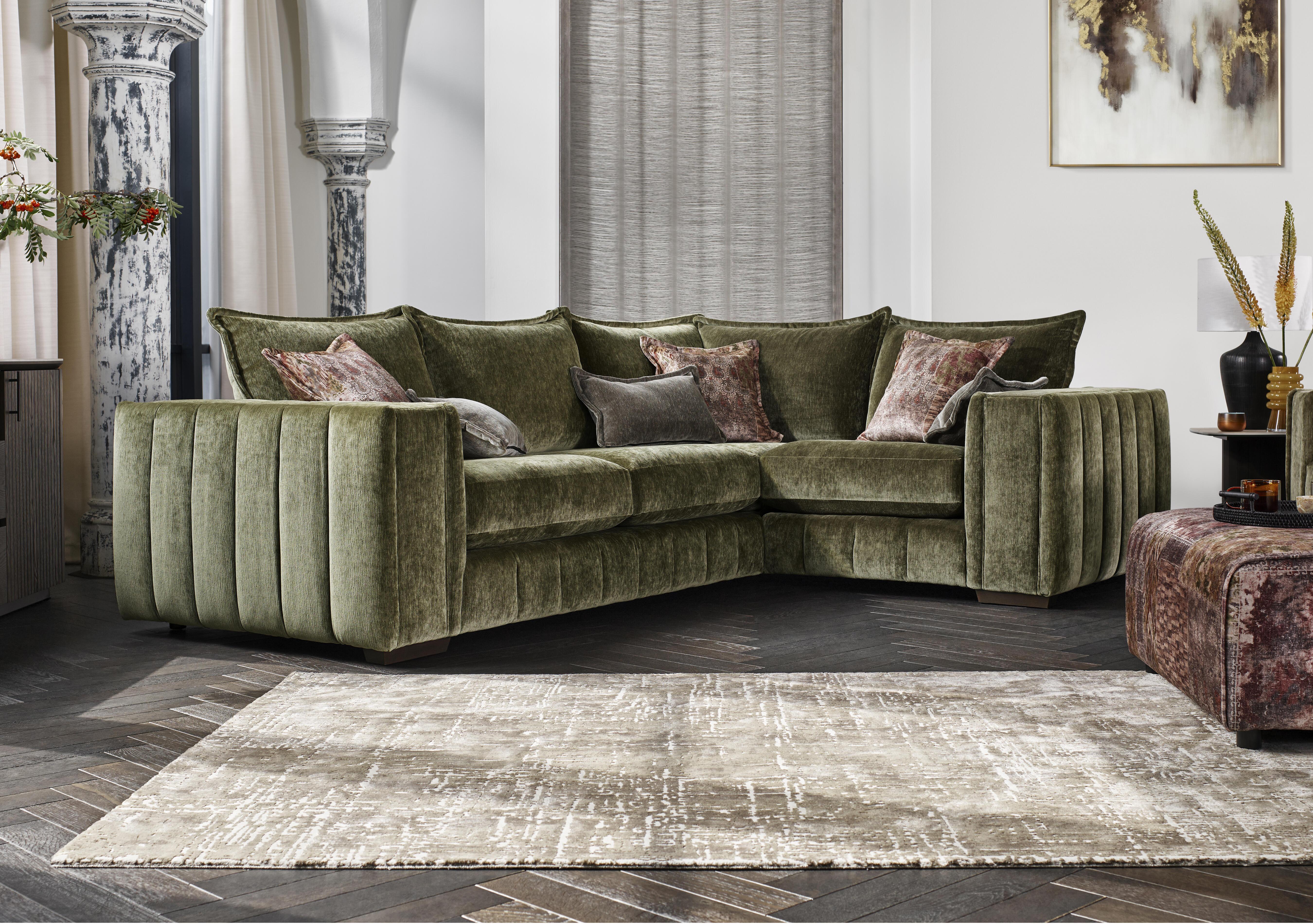 Oh So Glam Garland Large Corner Sofa in  on Furniture Village