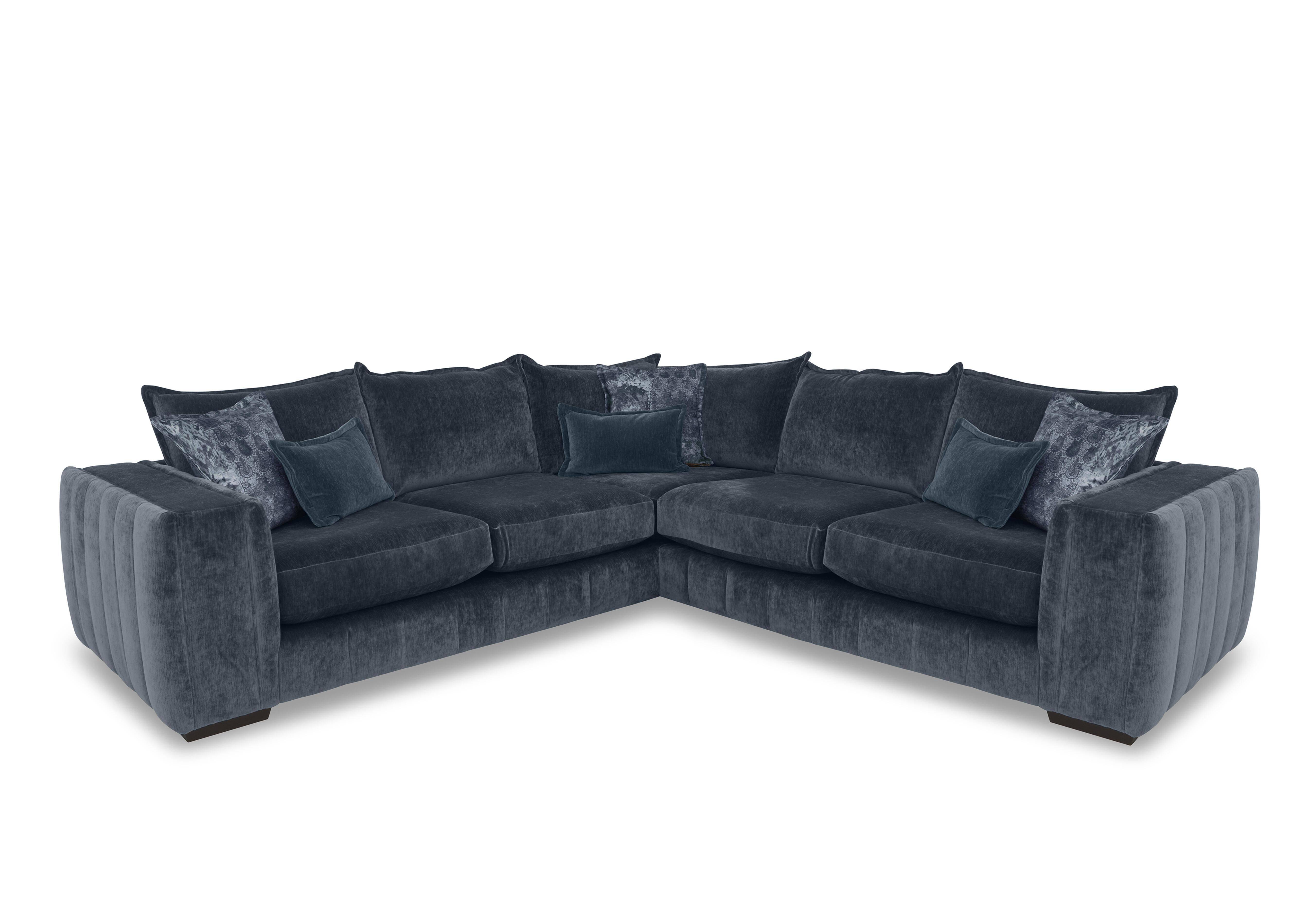 Garland Large Corner Sofa in California Anthracite Dw Ft on Furniture Village