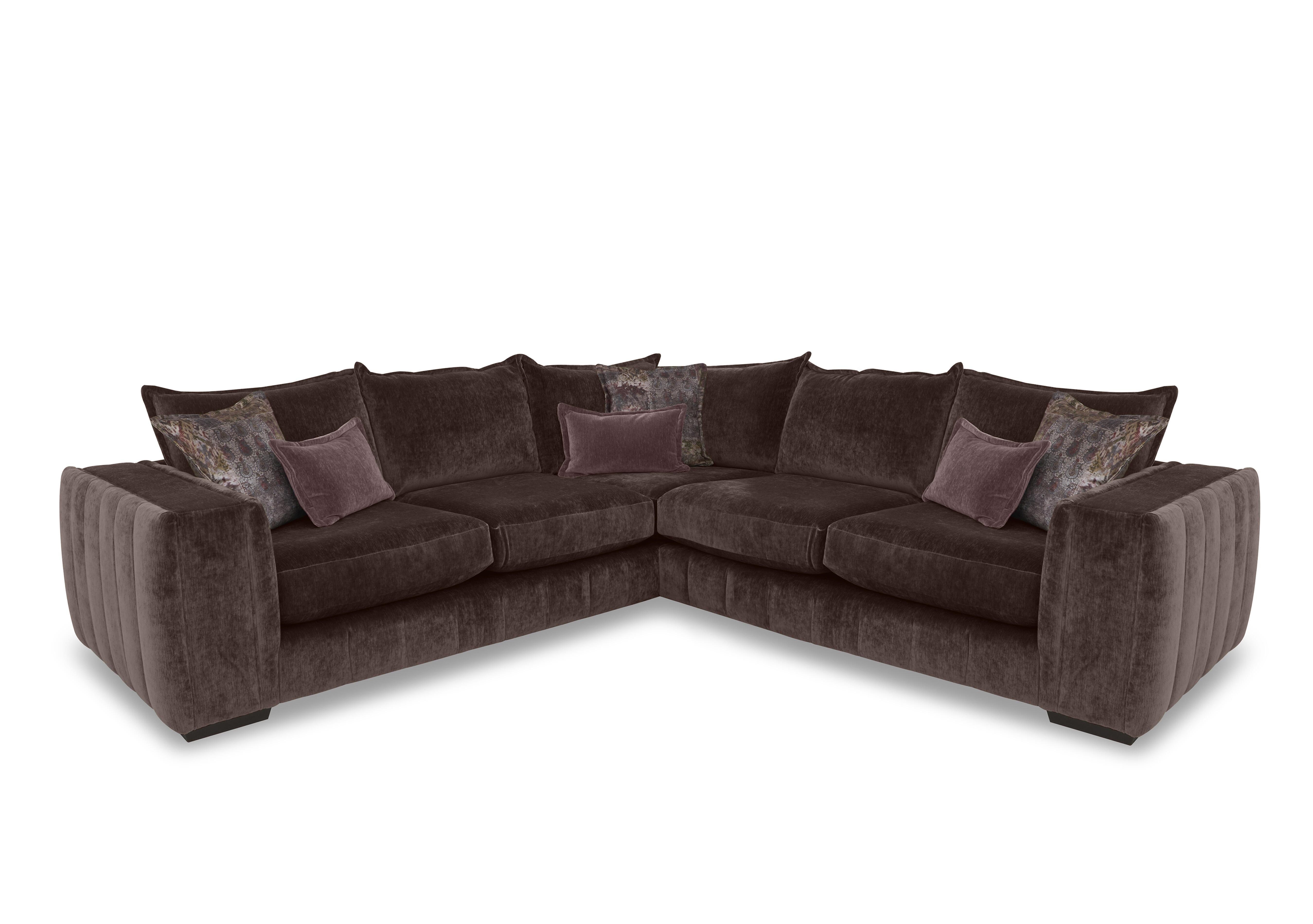 Oh So Glam Garland Large Corner Sofa in California Brown Dw Ft on Furniture Village